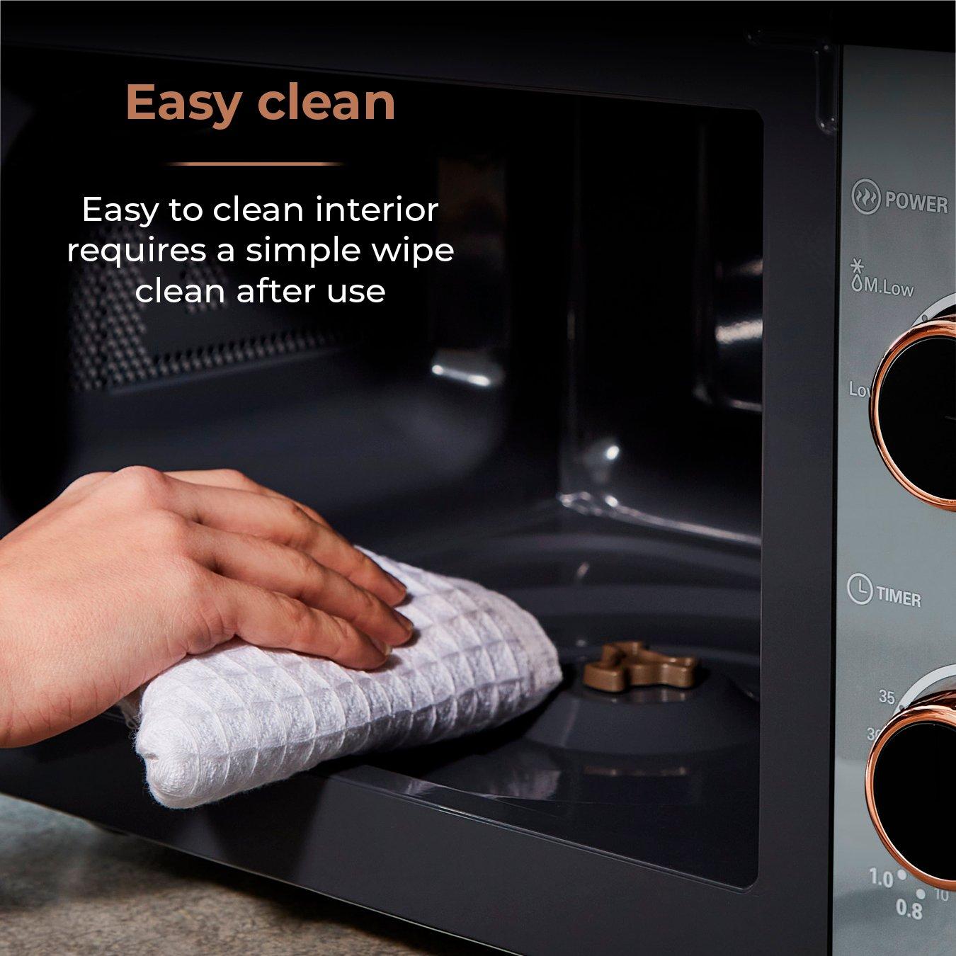 Grey/Rose Gold - Tower - Cavaletto 20L Manual Microwave - 8