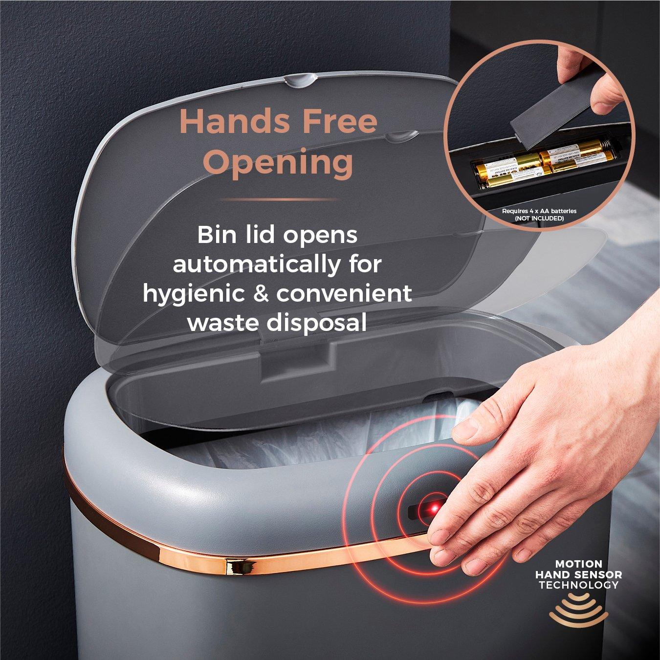 Pink - Tower - Cavaletto 58L Sensor Bin Grey - 4