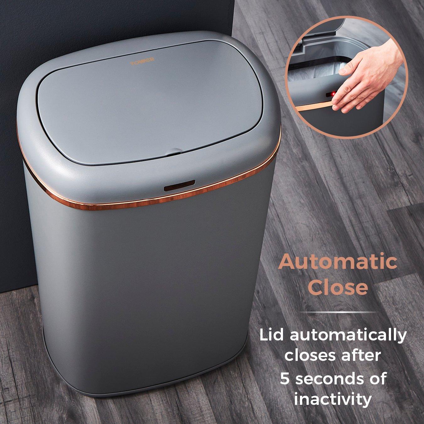 Pink - Tower - Cavaletto 58L Sensor Bin Grey - 6