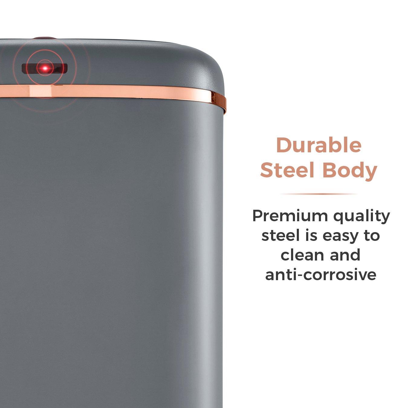 Pink - Tower - Cavaletto 58L Sensor Bin Grey - 7