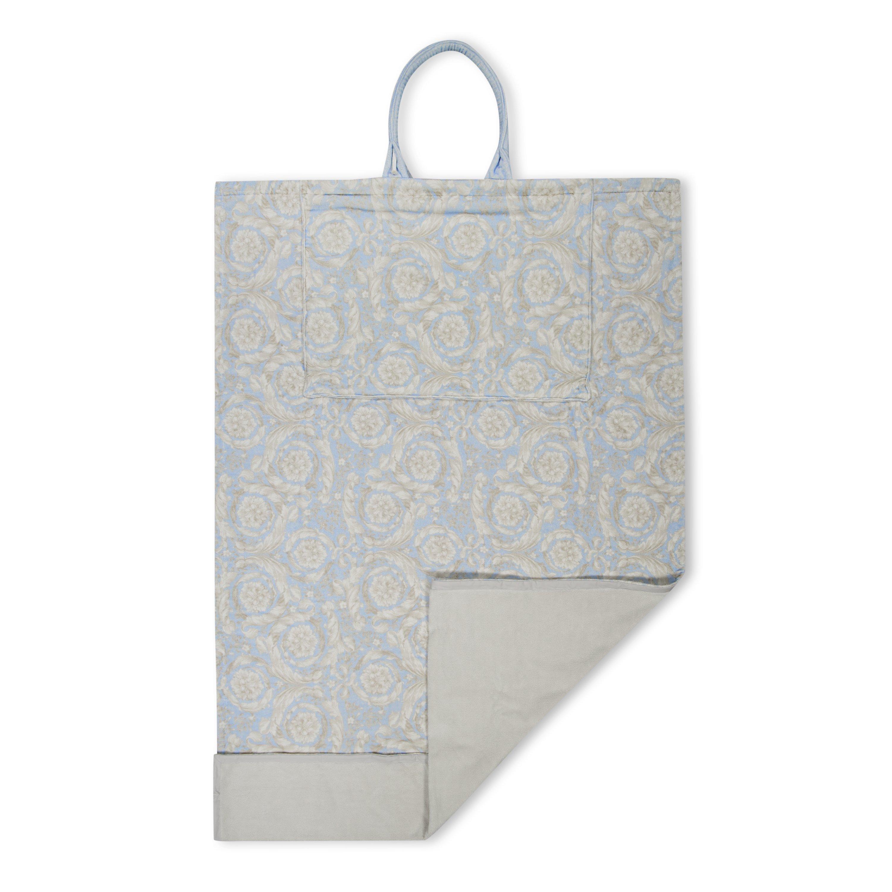 Blue Hydrangea - Versace Home - Terry-Towelling Tote Beach Bag - 4