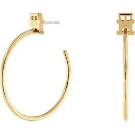 Tommy Hilfiger Womens Gold Plated Hoop Earrings