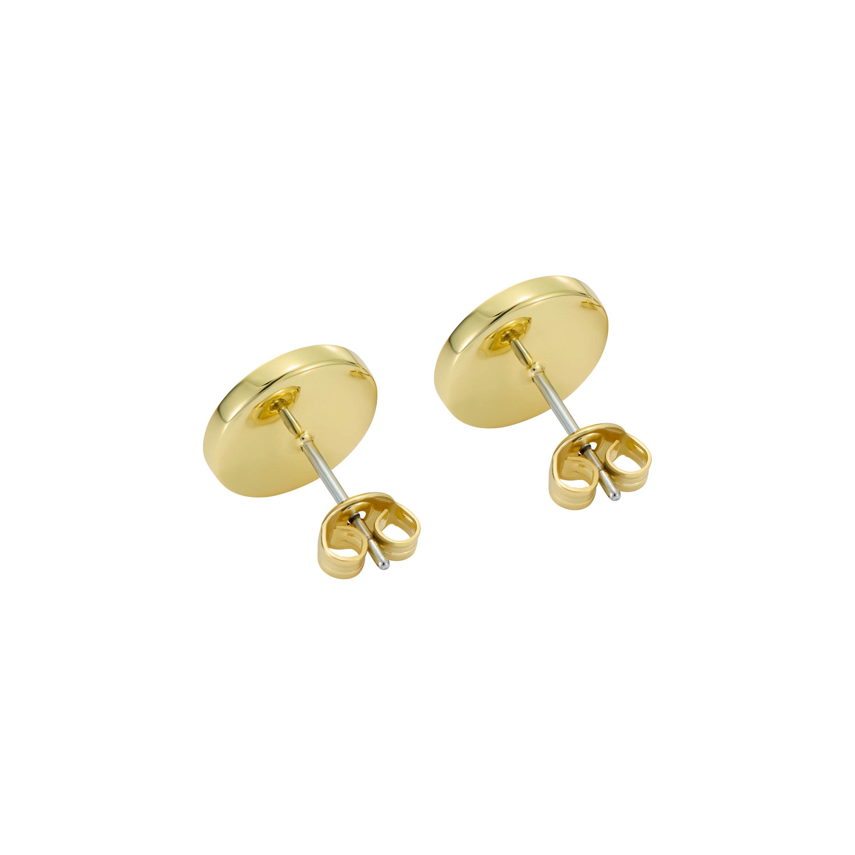 Gold/Black - Ted Baker - Monlia Monogram Button Stud Earrings - 3