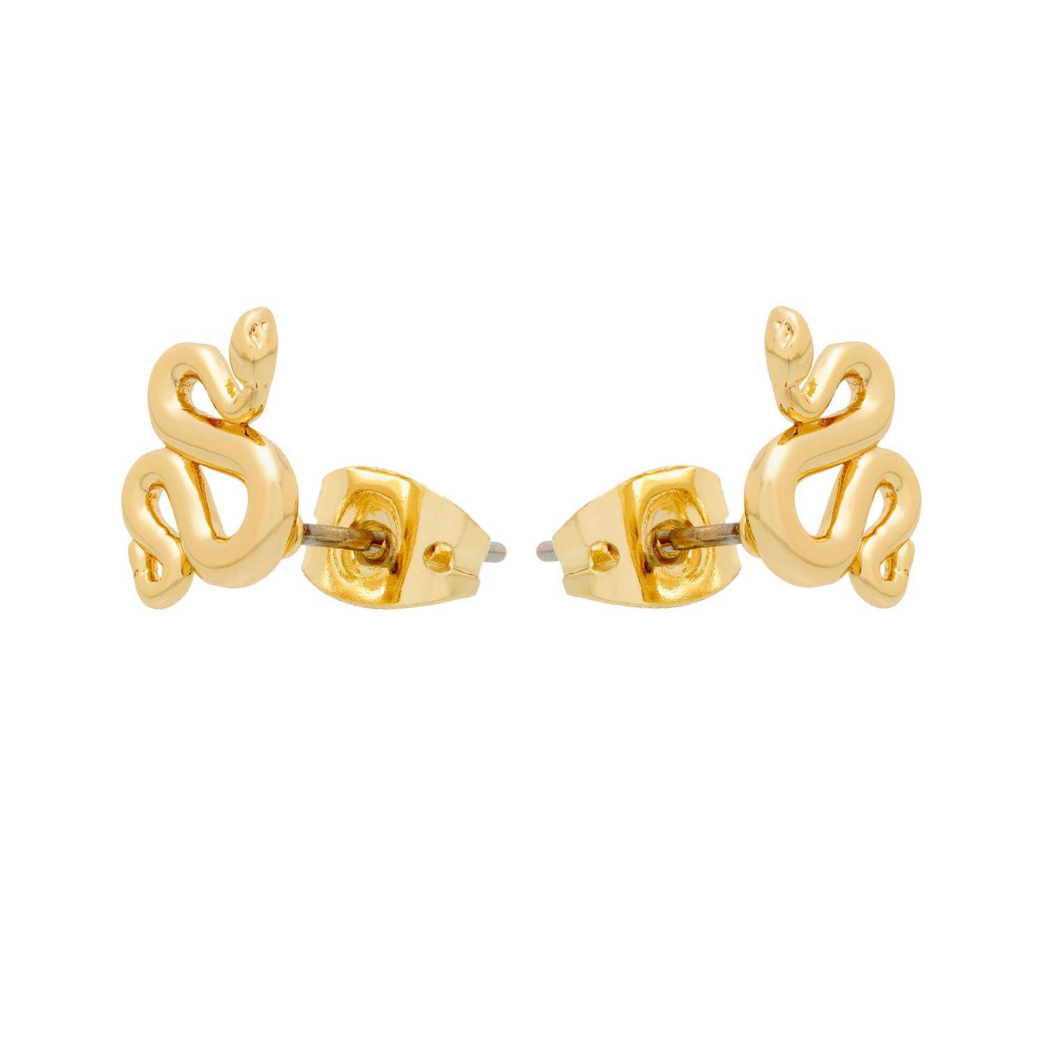Guld/Metal - All We Are - Women's Snake Stud Earrings - 2