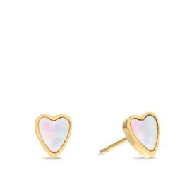 D.Louise Mother Of Pearl Heart Studs