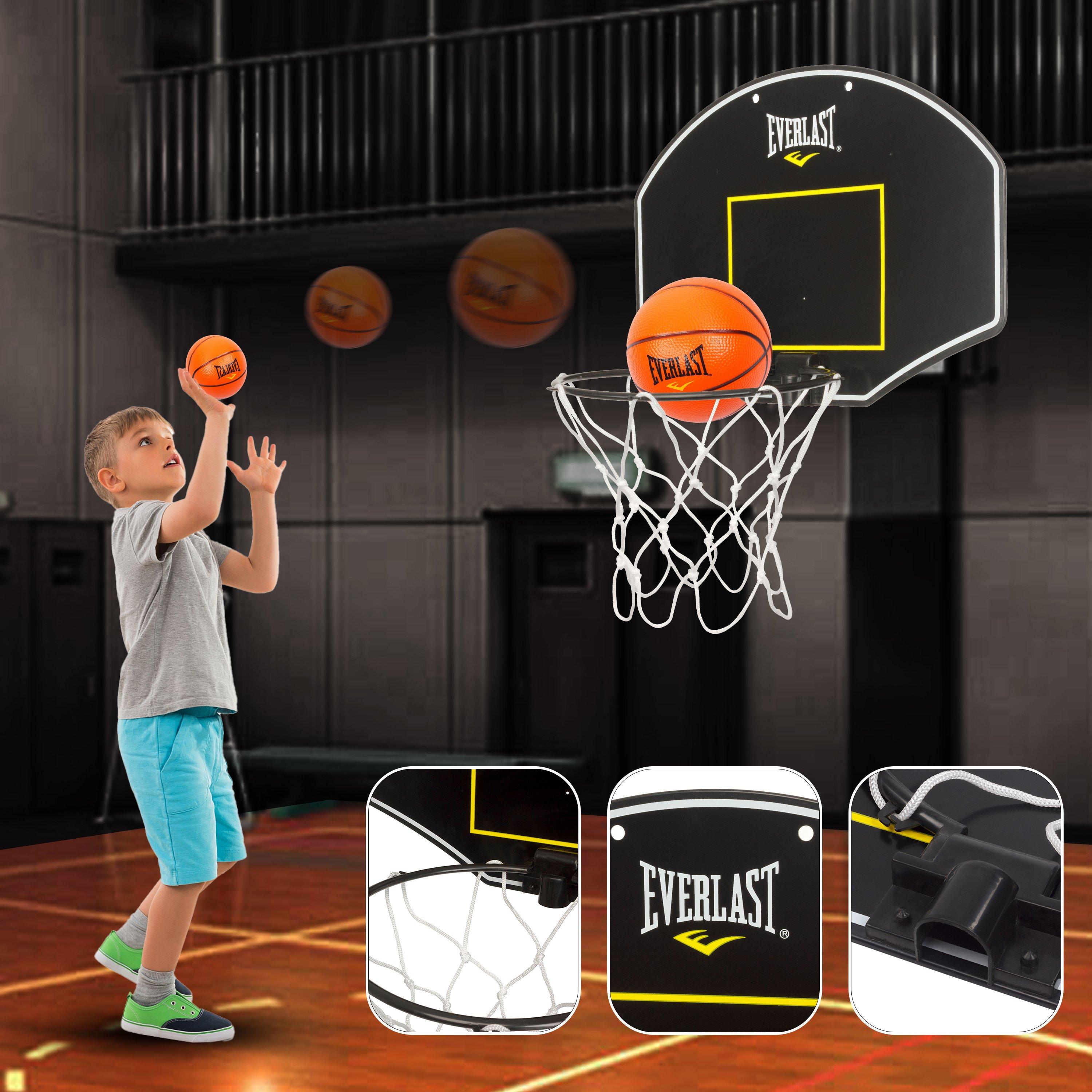 Black - Everlast - Home Mini Basketball Hoop Set - 10