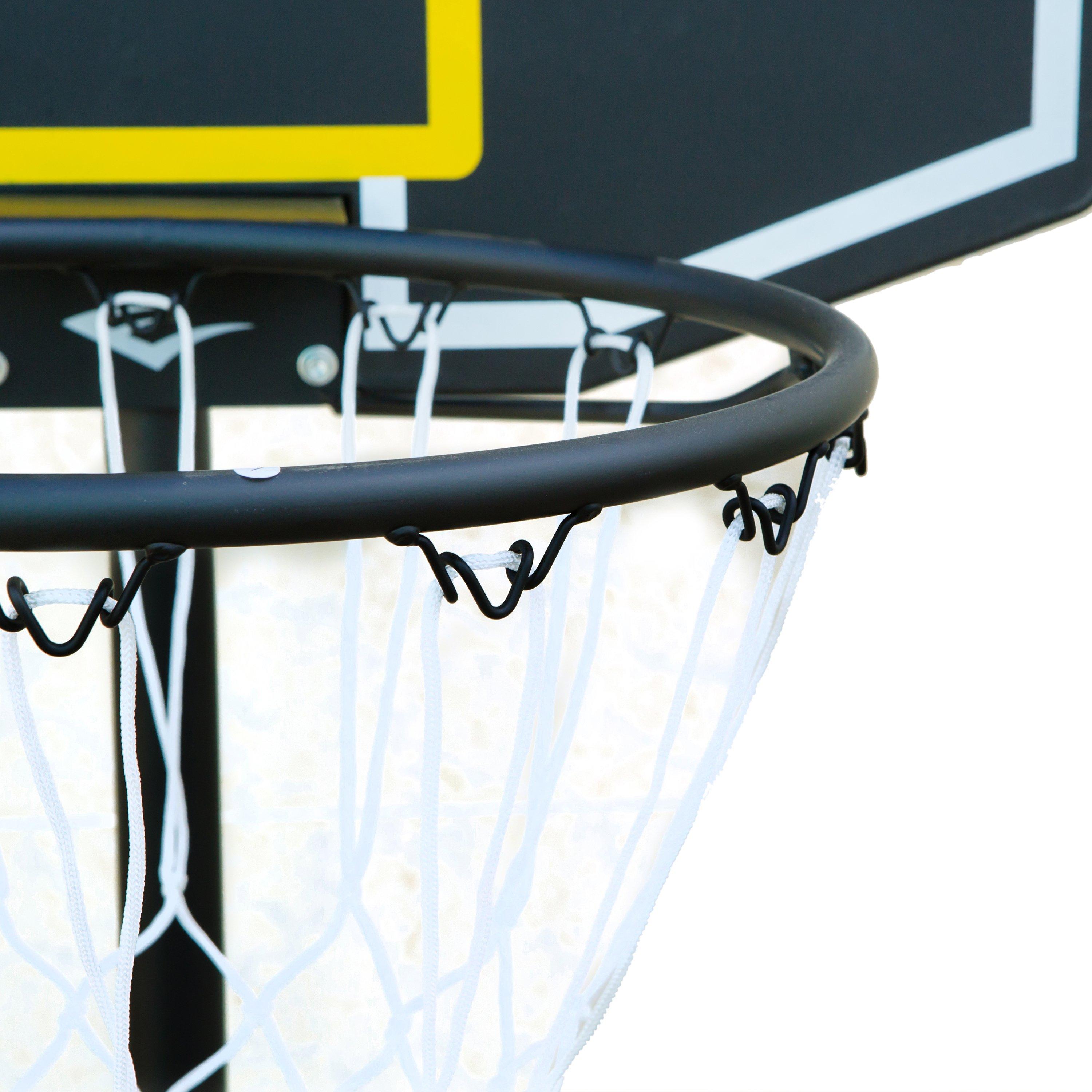 Black - Everlast - Adjustable Outdoor Basketball Hoop System - 3