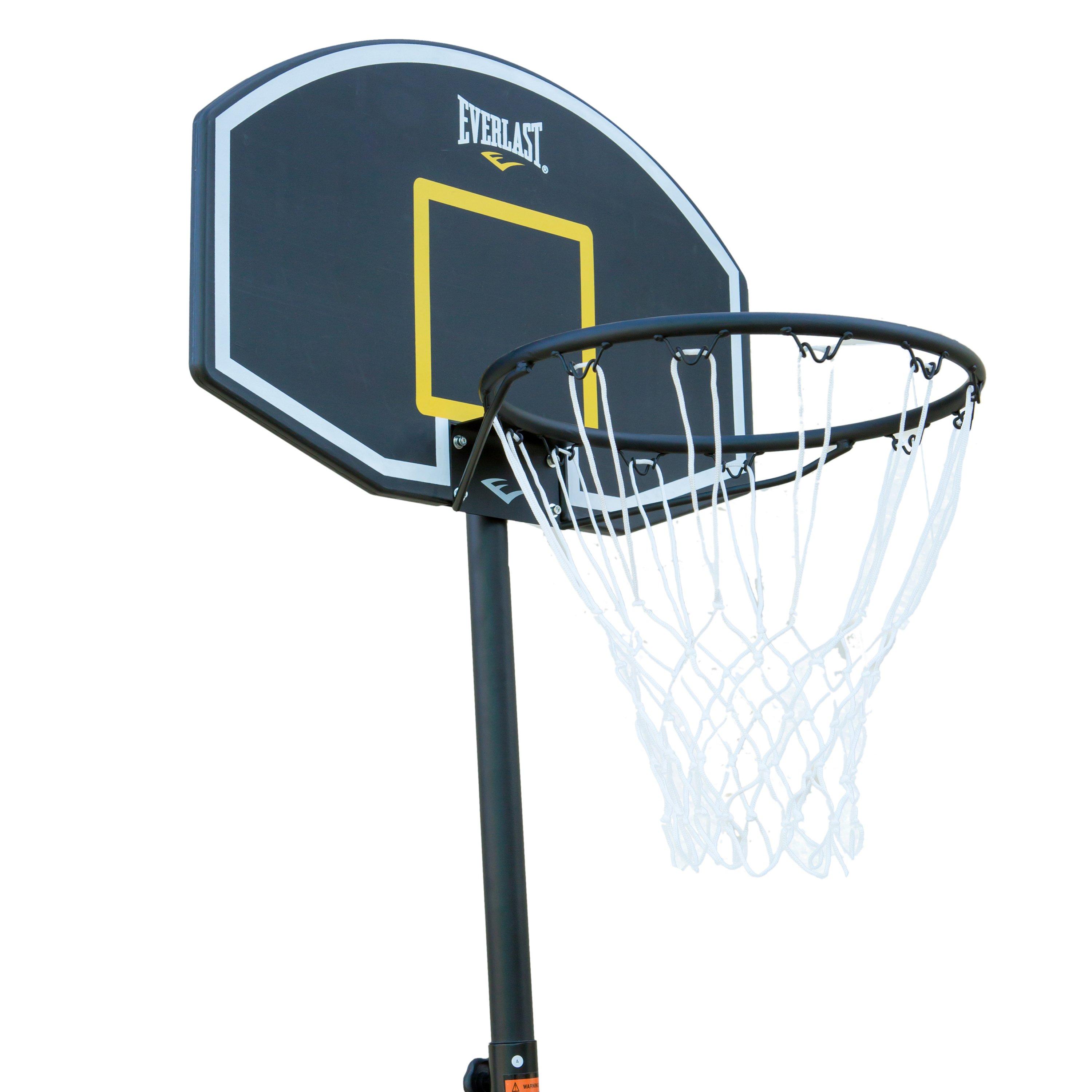 Black - Everlast - Adjustable Outdoor Basketball Hoop System - 8