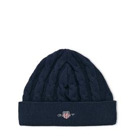 Gant Baby Shield Cotton Cable Knit Beanie