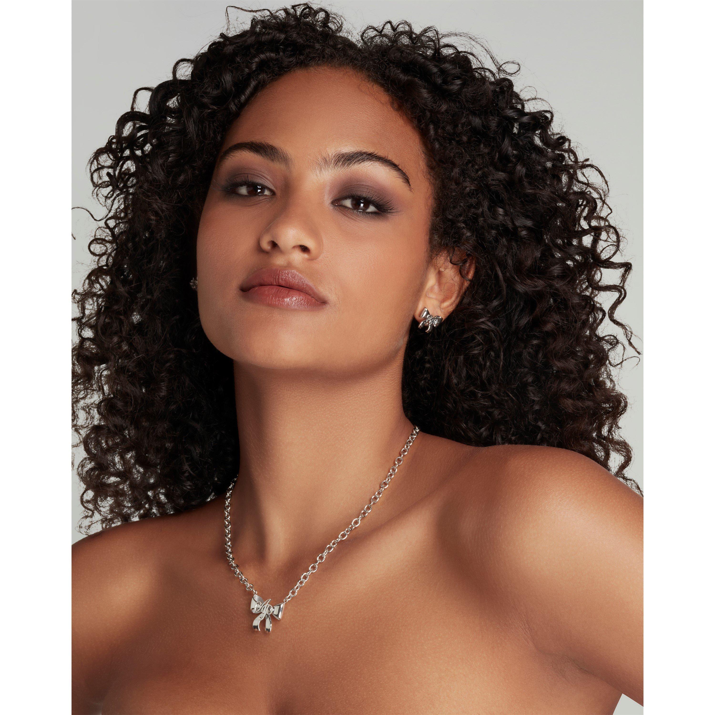 Silver - Agent Provocateur - Bret Bow Earrings - 2