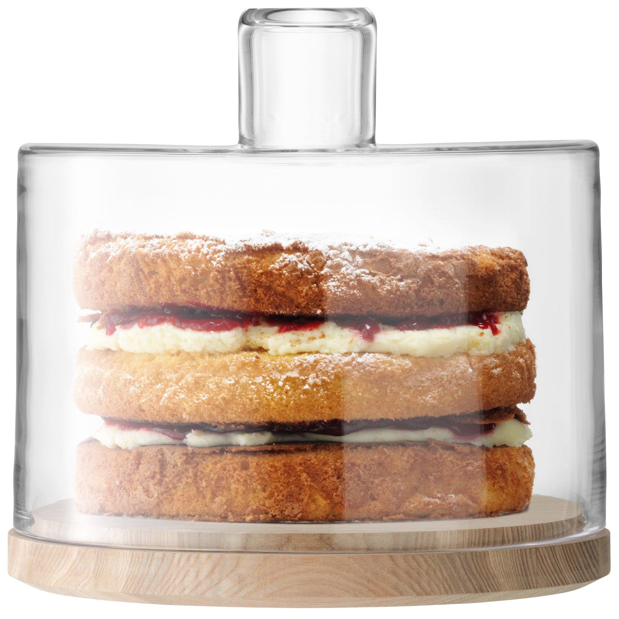 clear - LSA - Ash Base Cake/Cheese Dome Serveware - 3