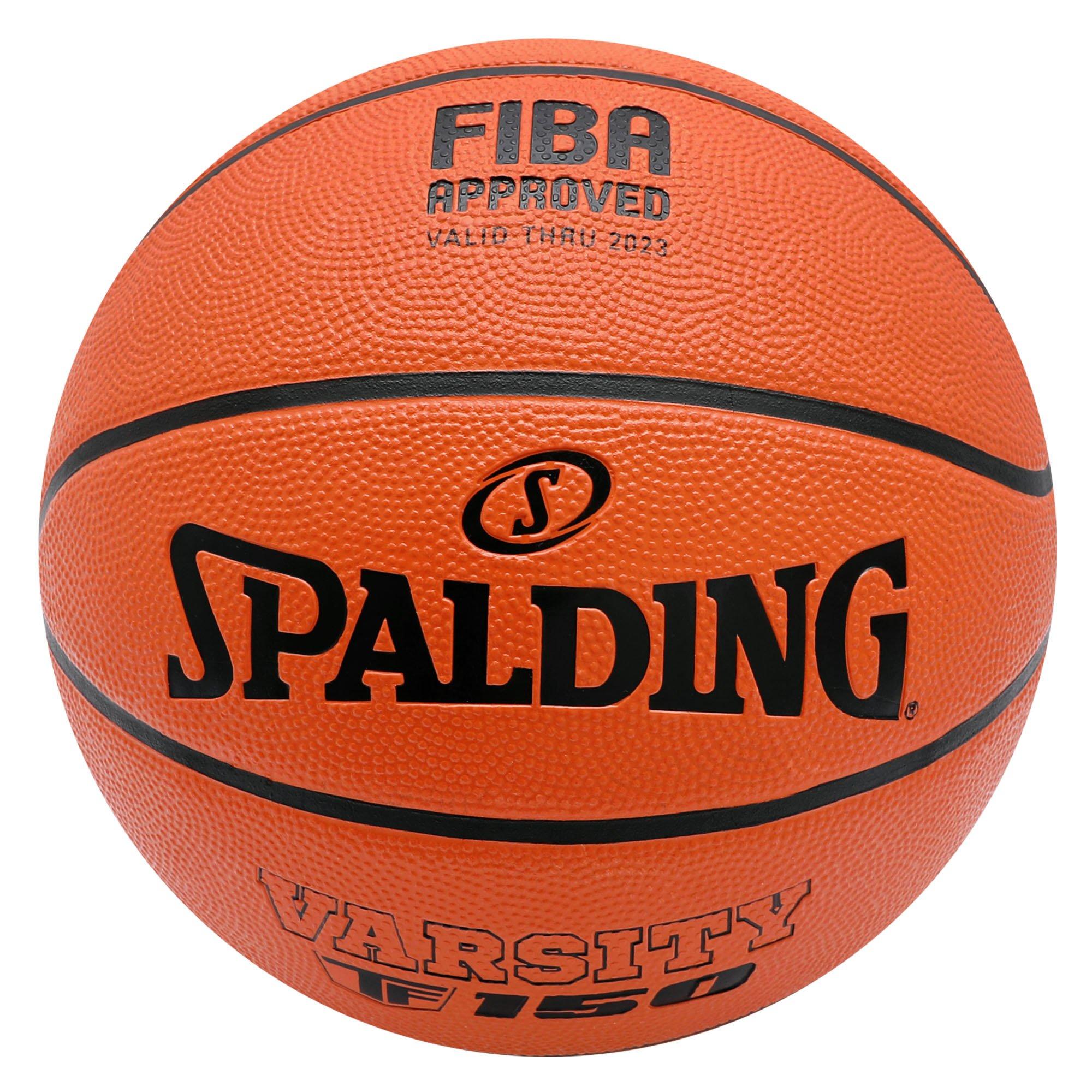 Orange - Spalding - FIBA Varsity TF-150 Rubber Indoor/Outdoor Basketball - 1