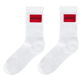 Hugo 2 Pack Label Crew Socks