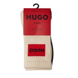 Hugo 2 Pack Label Crew Socks