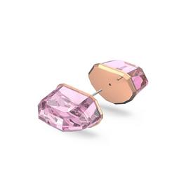 Swarovski Lucent stud earring, Pink, Rose gold tone plated