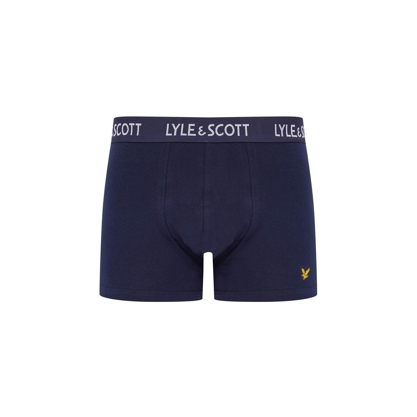Navy - Lyle and Scott - 10 Pack Underwear and Sock Gift Box - 3
