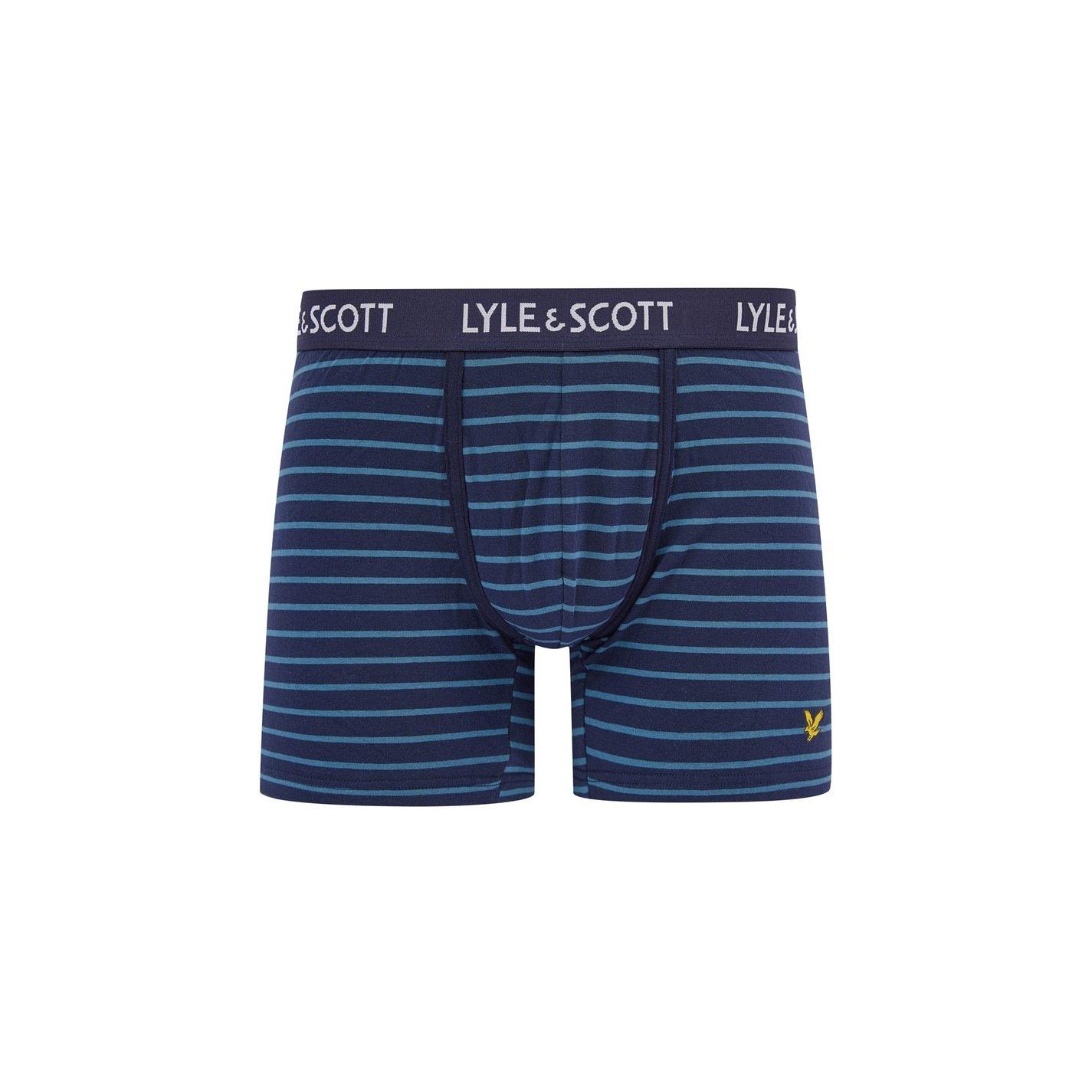 Navy - Lyle and Scott - 10 Pack Underwear and Sock Gift Box - 4