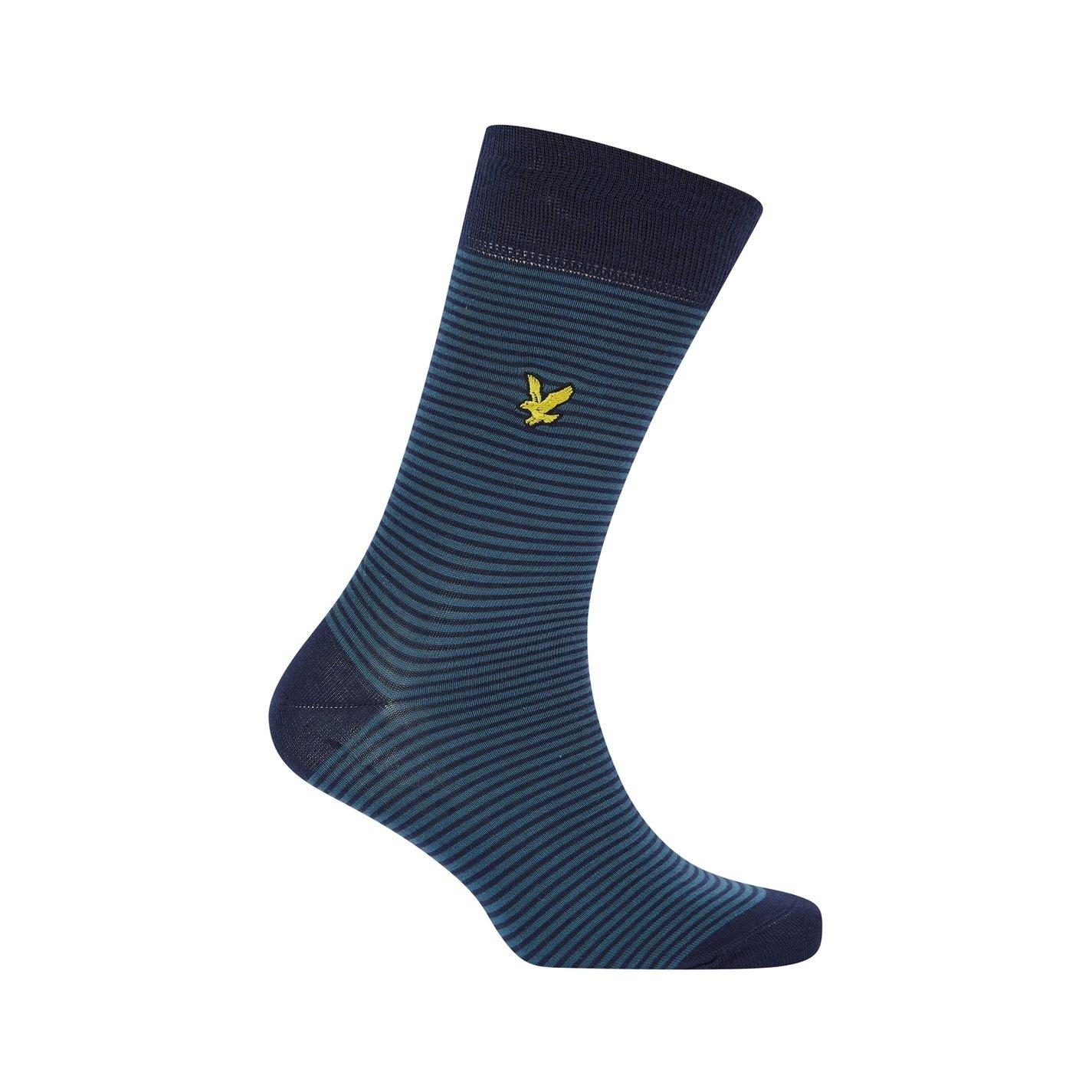 Navy - Lyle and Scott - 10 Pack Underwear and Sock Gift Box - 8