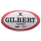Weiß/Rot - Gilbert - Gilbert GTR4000 Rugby Training Ball - 1