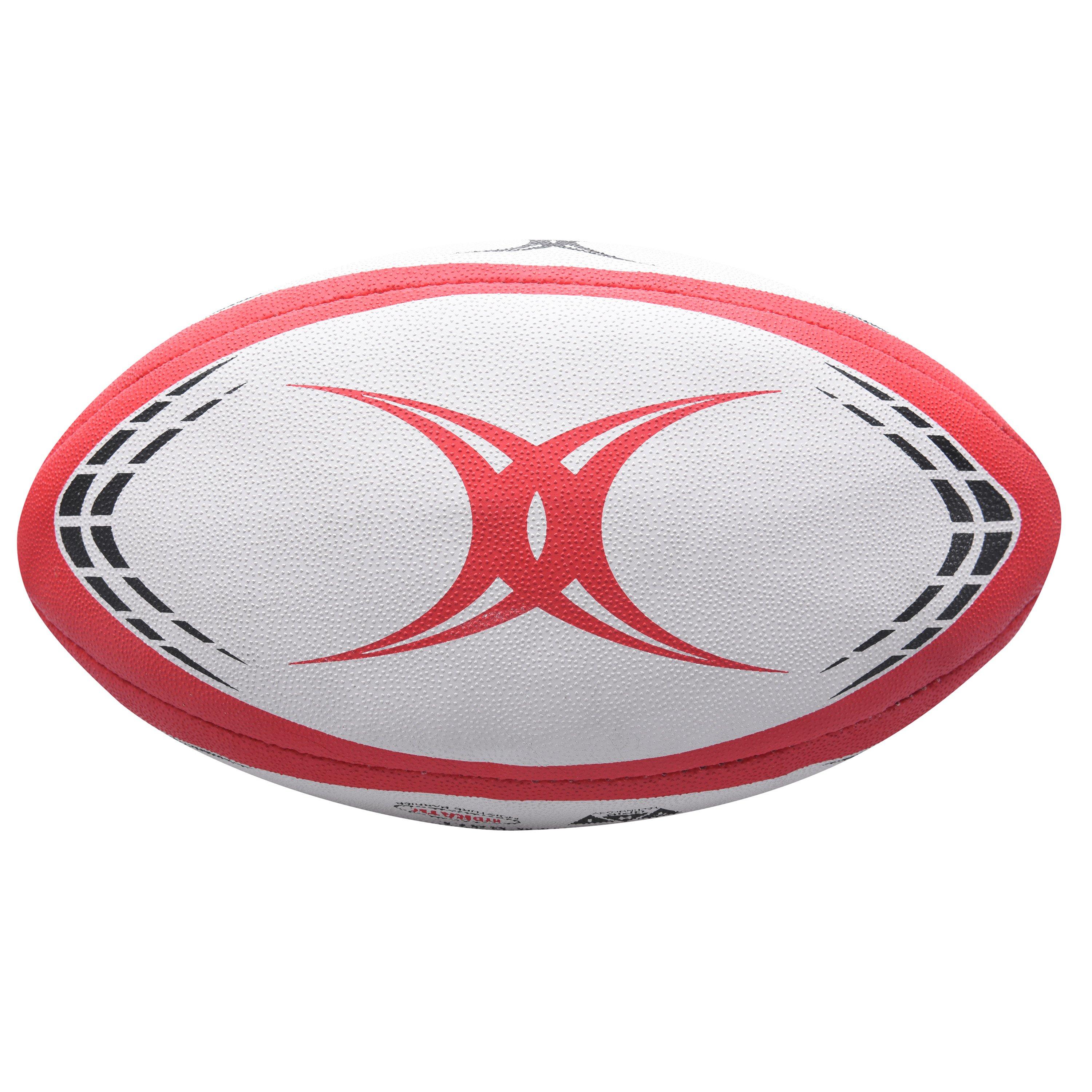 Wit/Rood - Gilbert - GTR4000 Rugby Training Ball - 2
