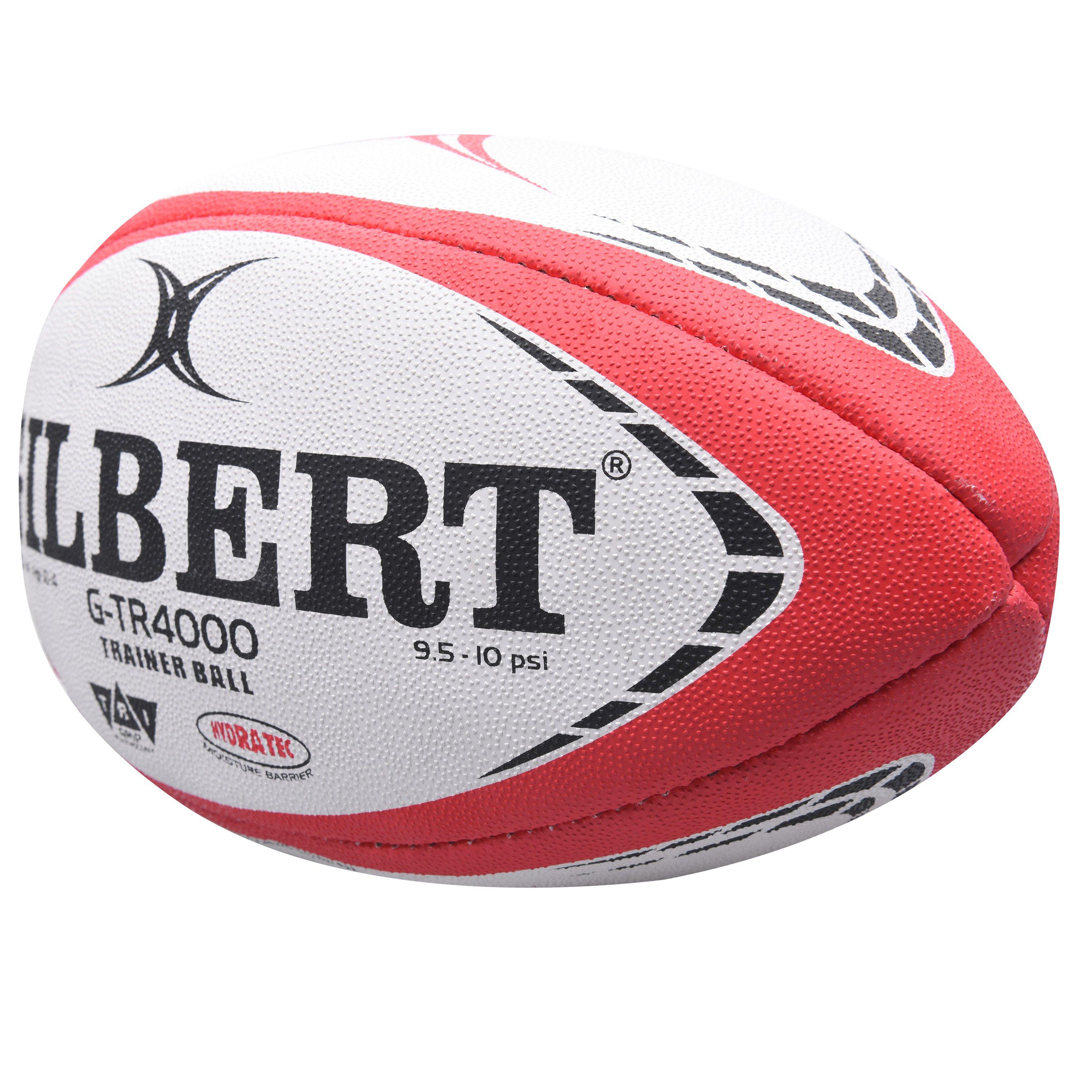 Wit/Rood - Gilbert - GTR4000 Rugby Training Ball - 3