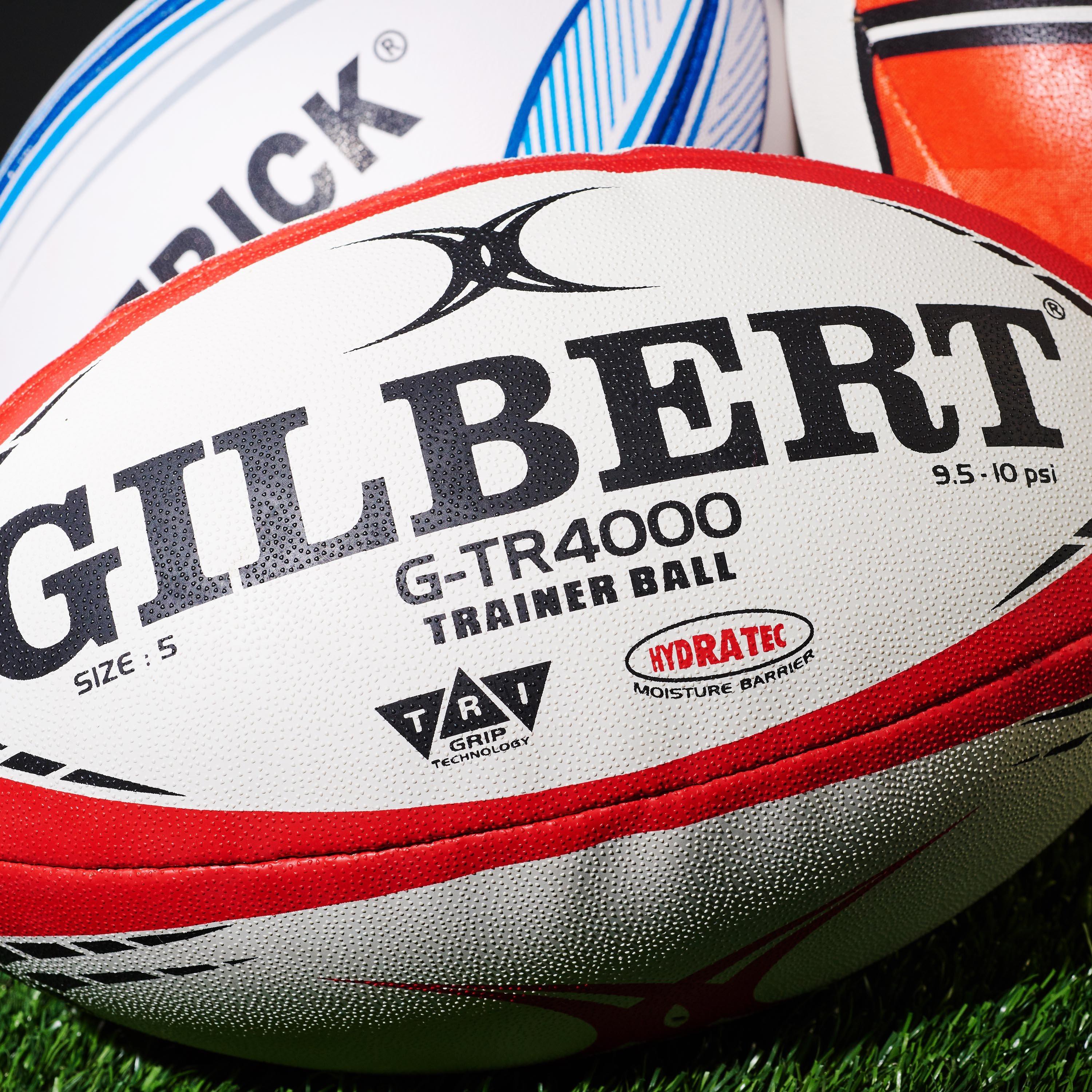 Wit/Rood - Gilbert - GTR4000 Rugby Training Ball - 4