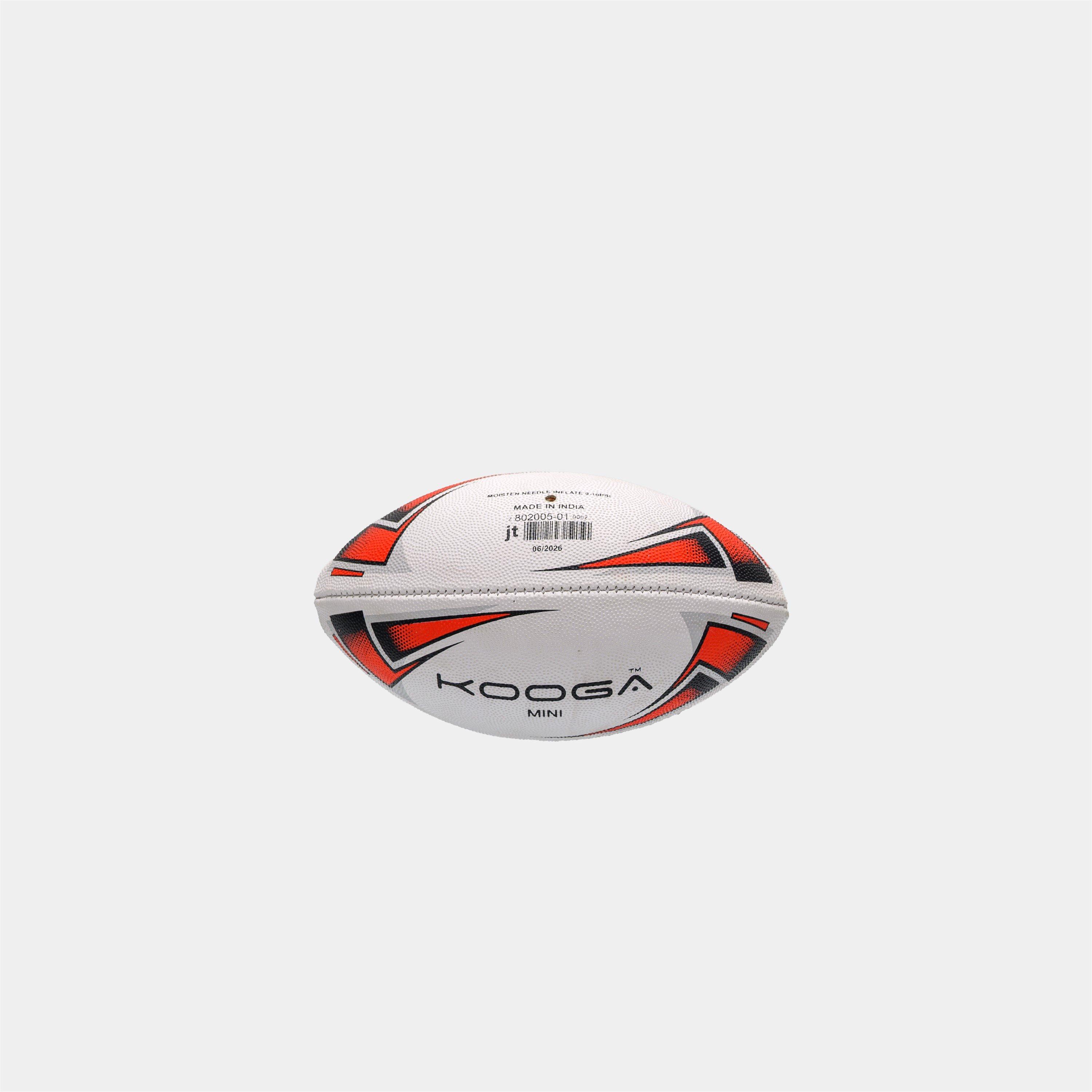White/Red - KooGa - Kooga Mini Rugby Ball - 5