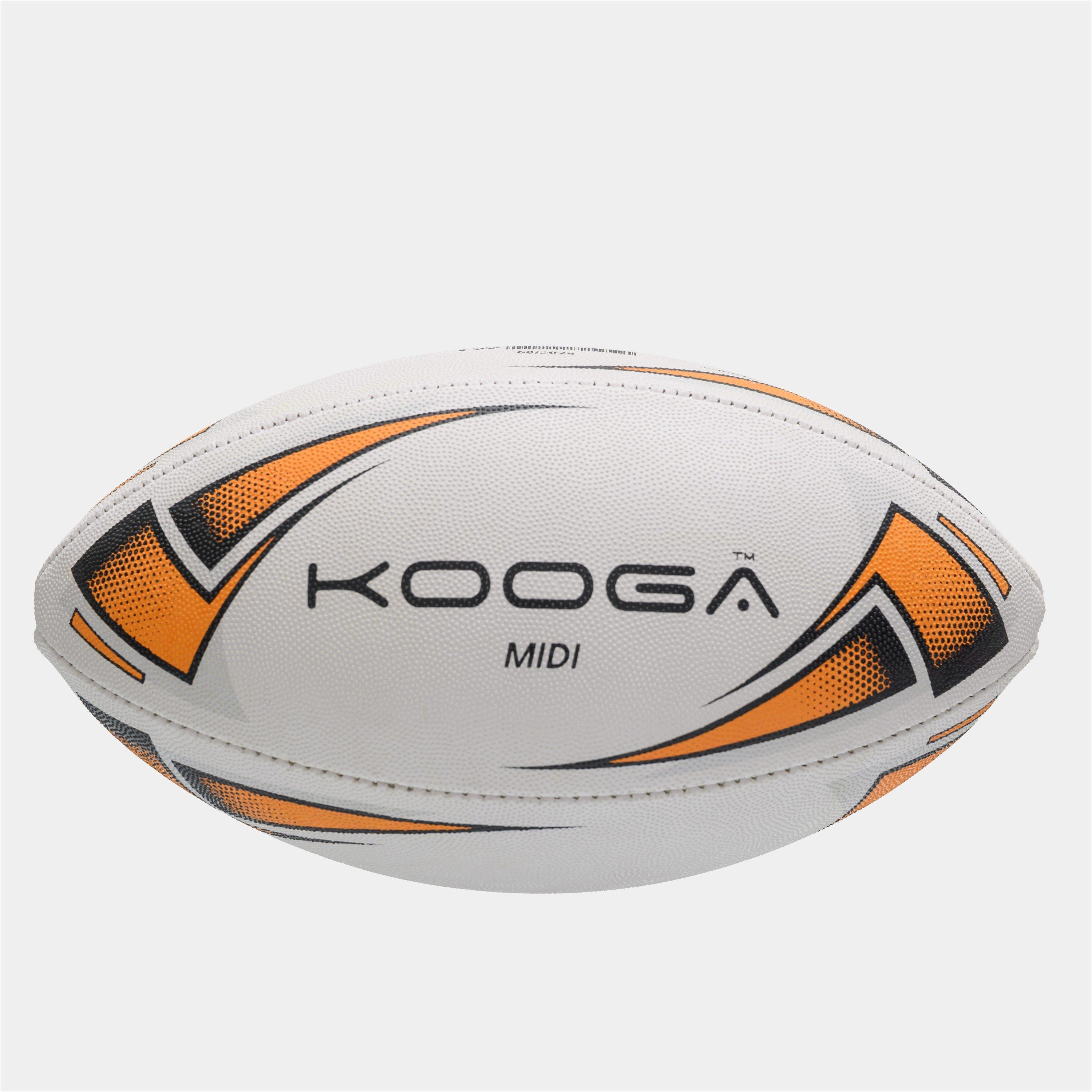 White/Orange - KooGa - Kooga Midi Rugby Ball - 1