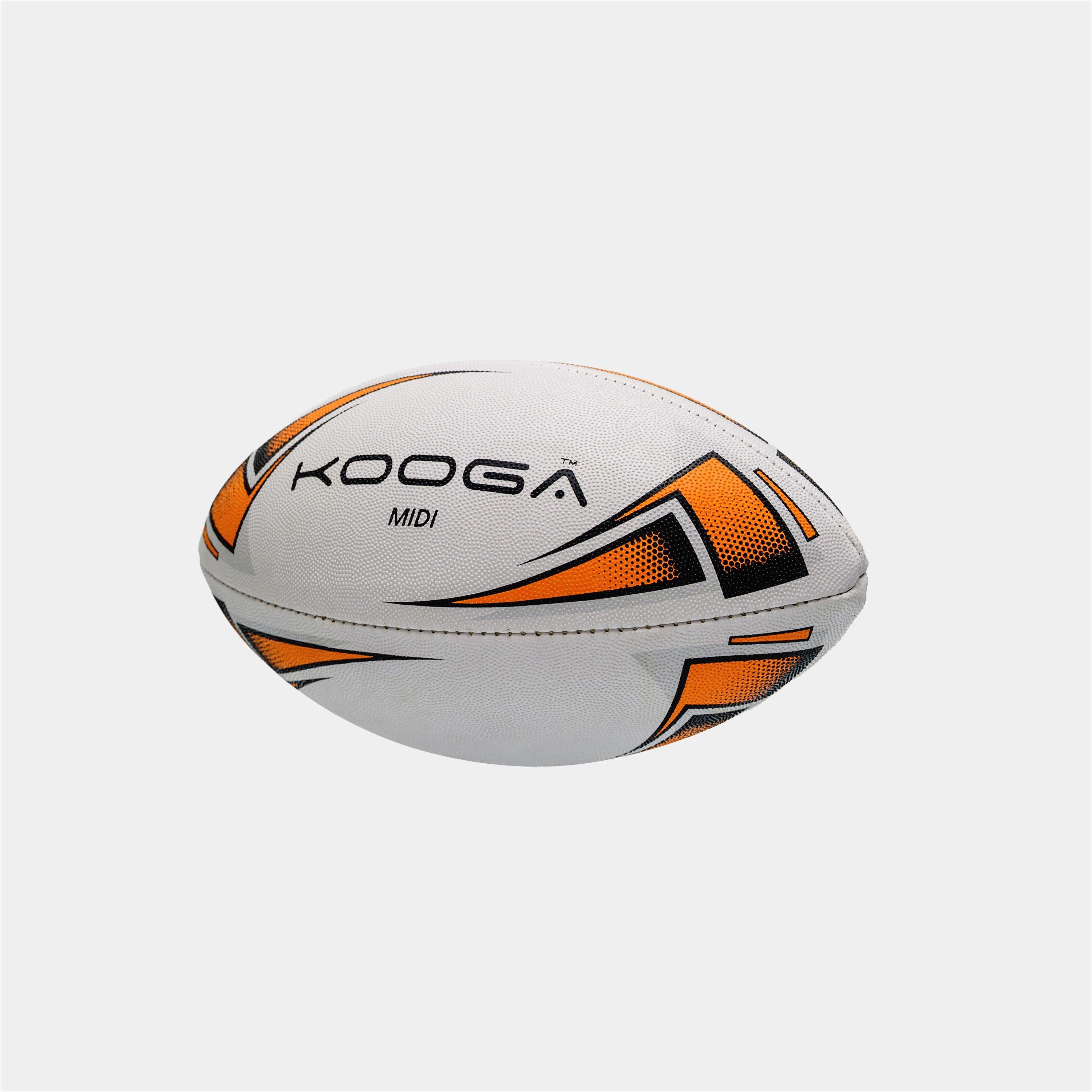 White/Orange - KooGa - Kooga Midi Rugby Ball - 2