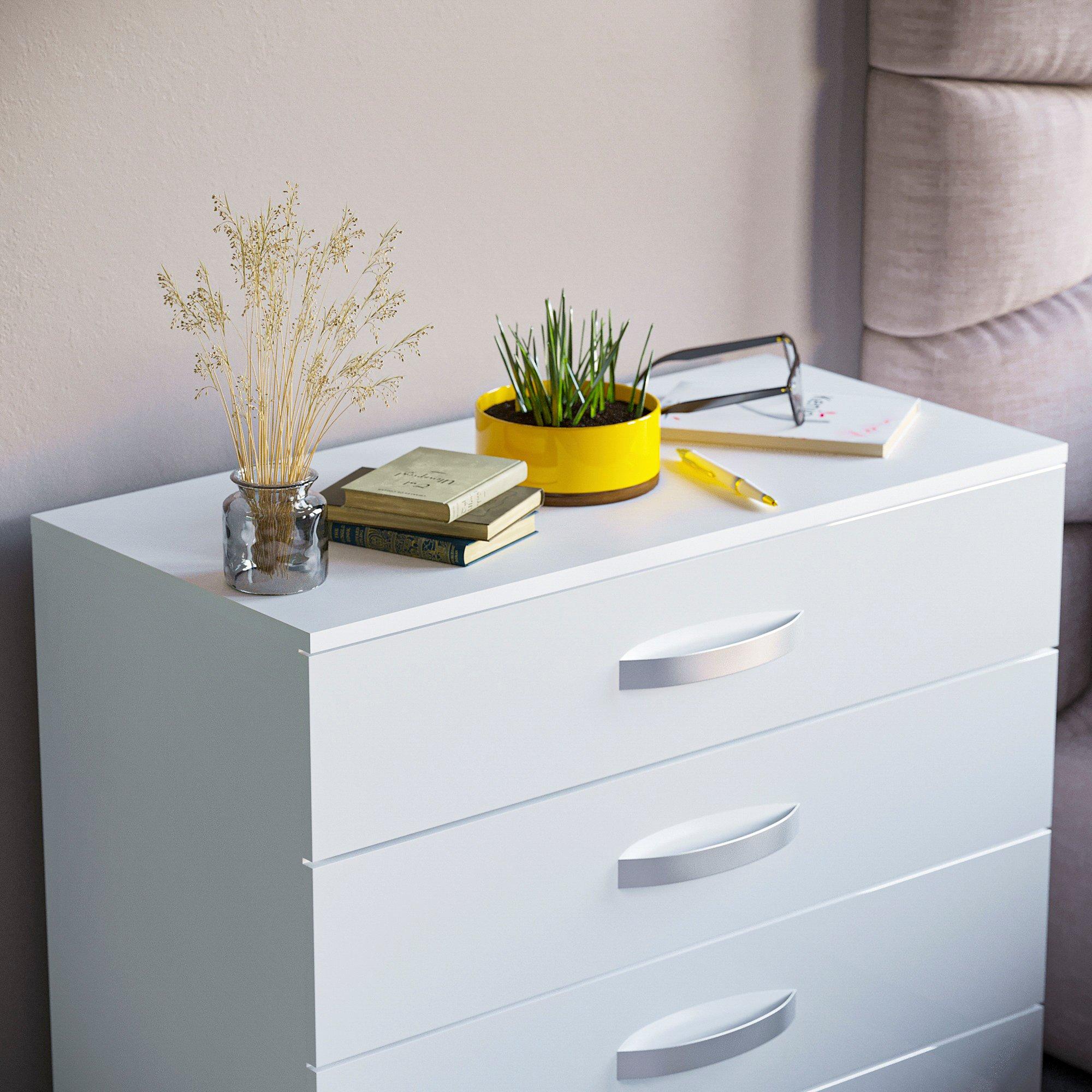 White - Lassic - Vida Designs Hulio 4 Drawer Chest - 5