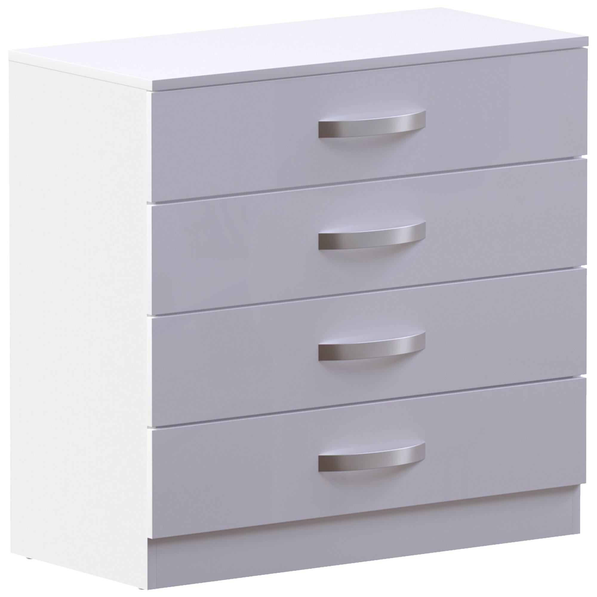White - Lassic - Vida Designs Hulio 4 Drawer Chest - 10