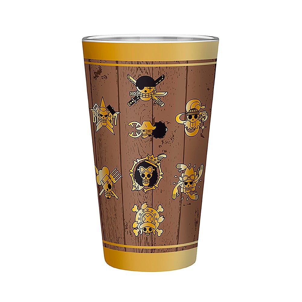 Multi Format An - GB Eye - ONE PIECE Glass 400ml Skulls Matte - 2