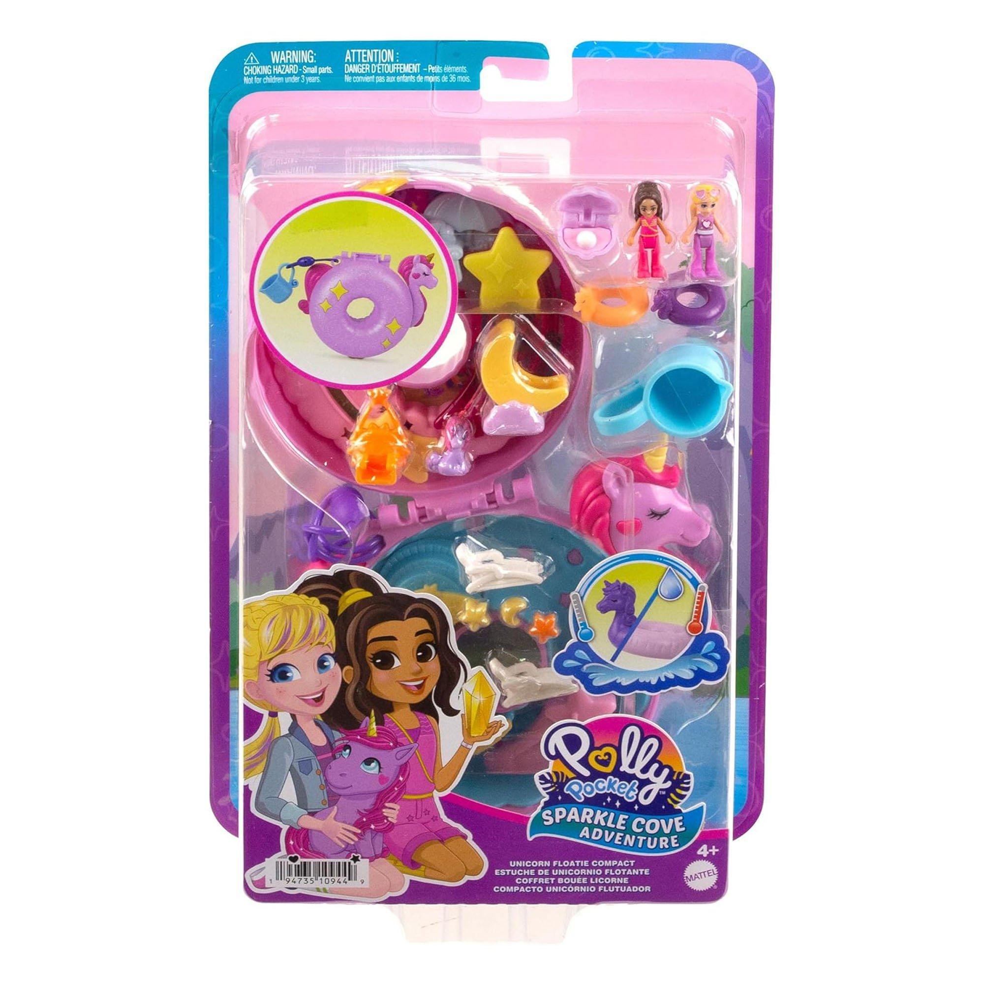 Multi Format An - Polly Pocket - Poket Big World Sparkle Adventure Unicorn Compact - 2