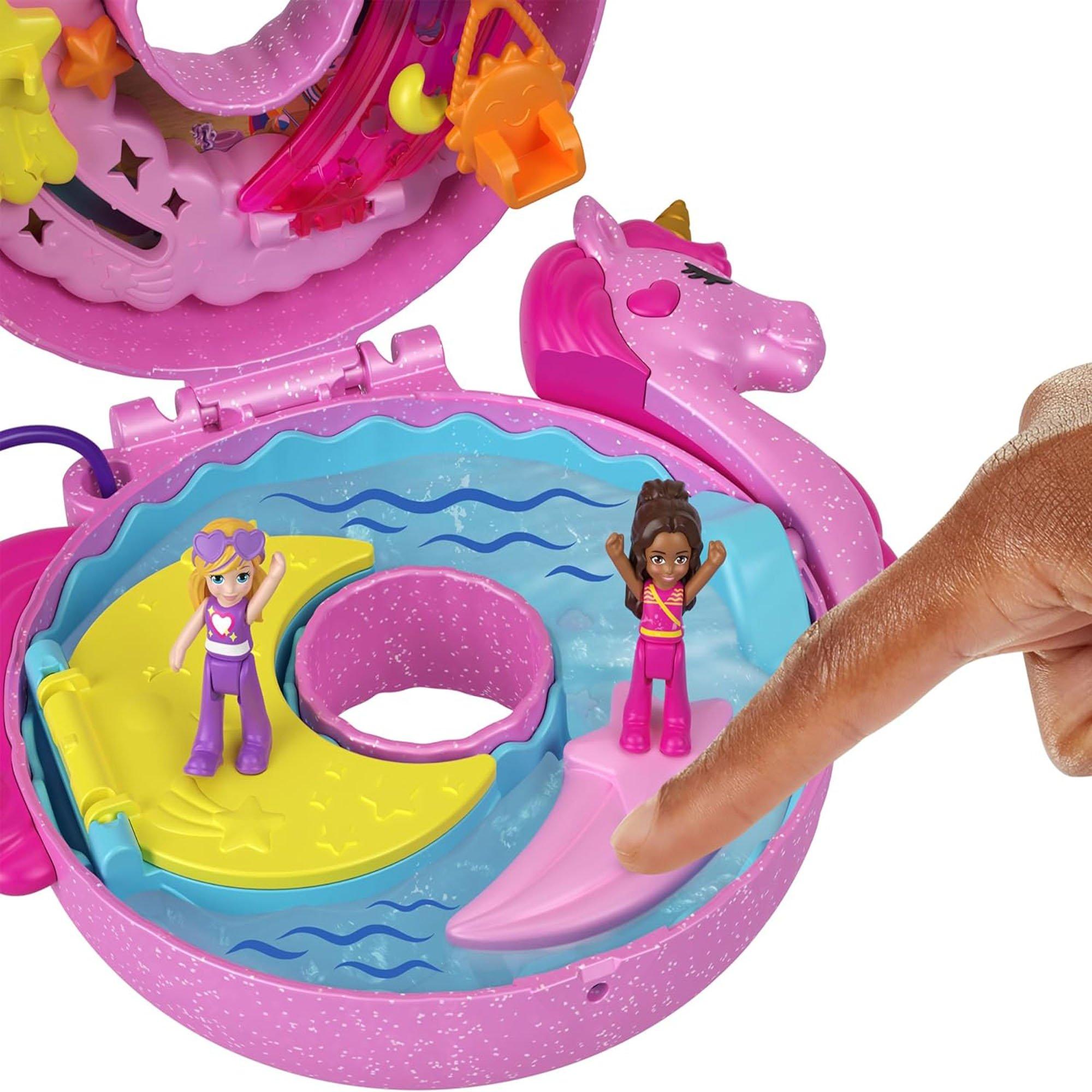 Multi Format An - Polly Pocket - Poket Big World Sparkle Adventure Unicorn Compact - 5