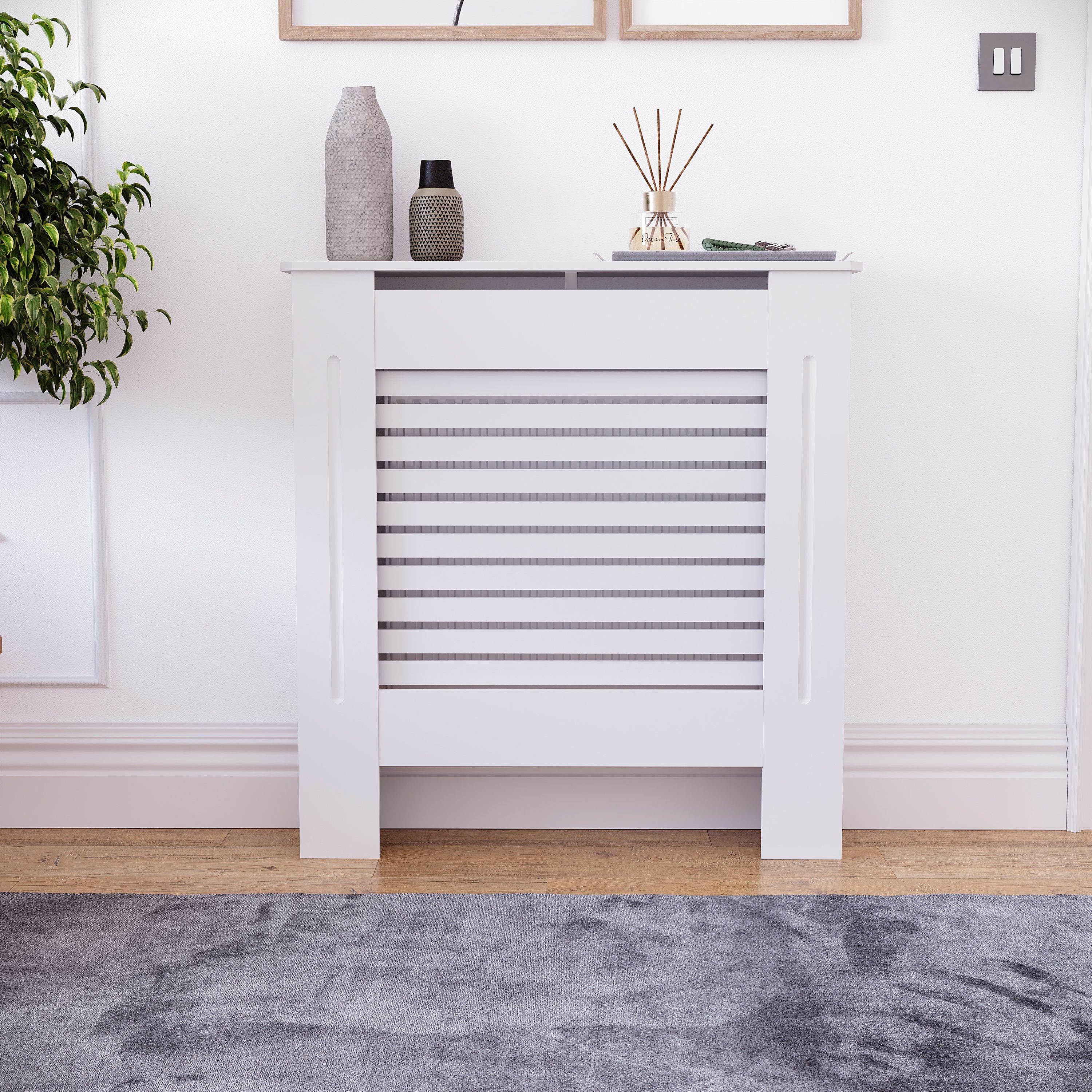 White - Lassic - Vida Designs Milton Radiator Cover, Small - 3