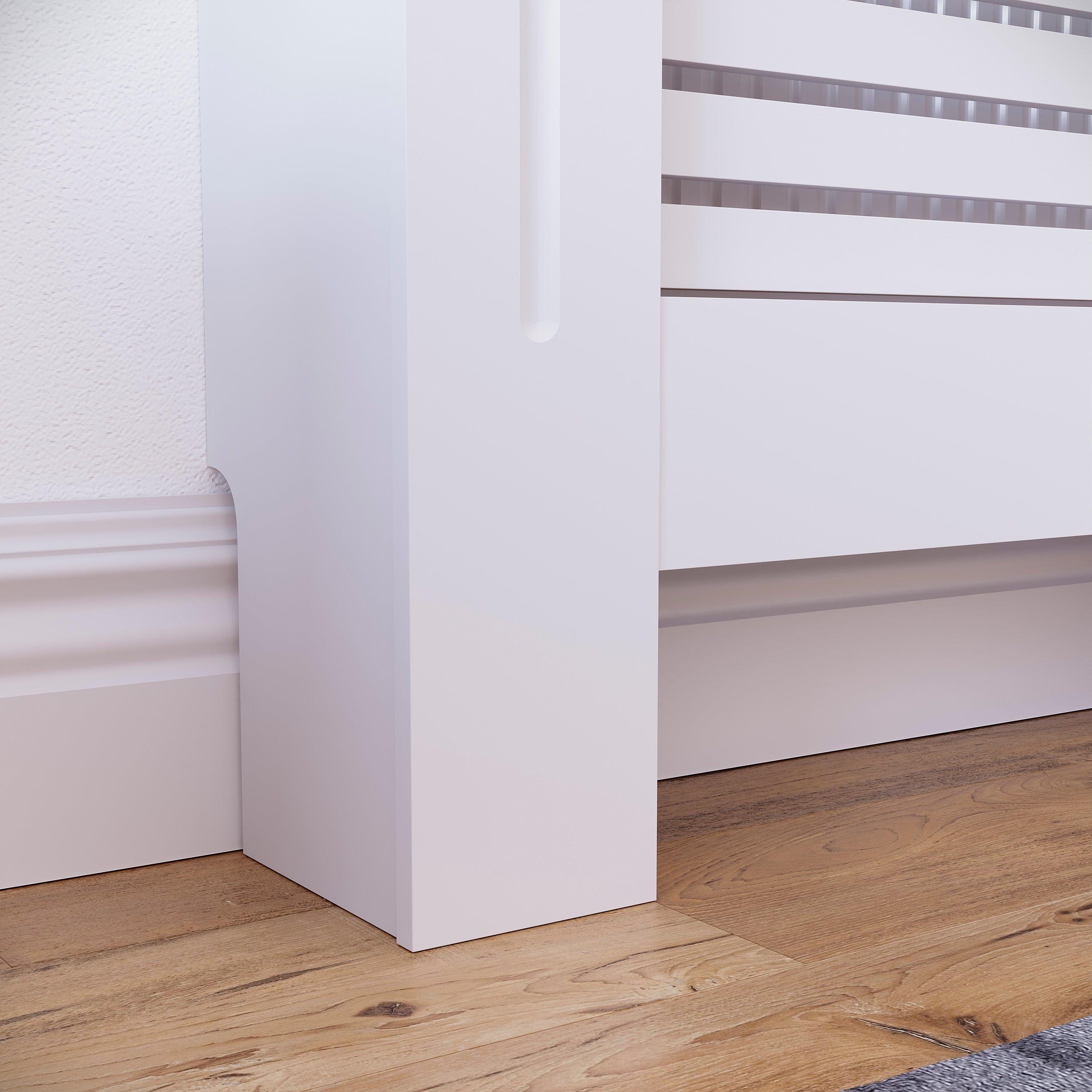 White - Lassic - Vida Designs Milton Radiator Cover, Small - 5