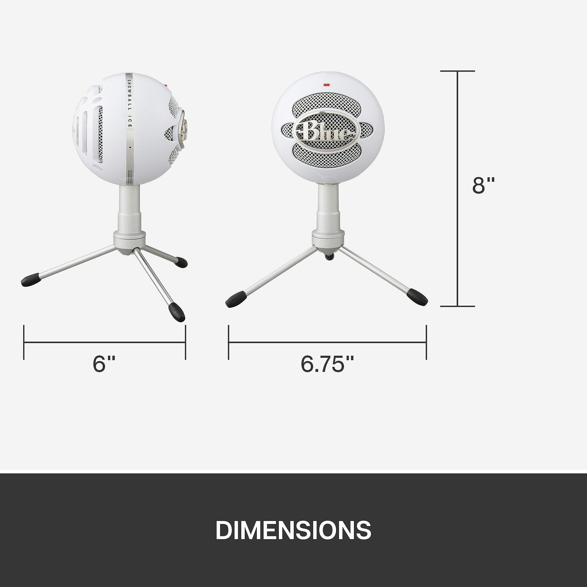 Branco - Blue - Snowball iCE USB Streaming Microphone - WHITE - 11