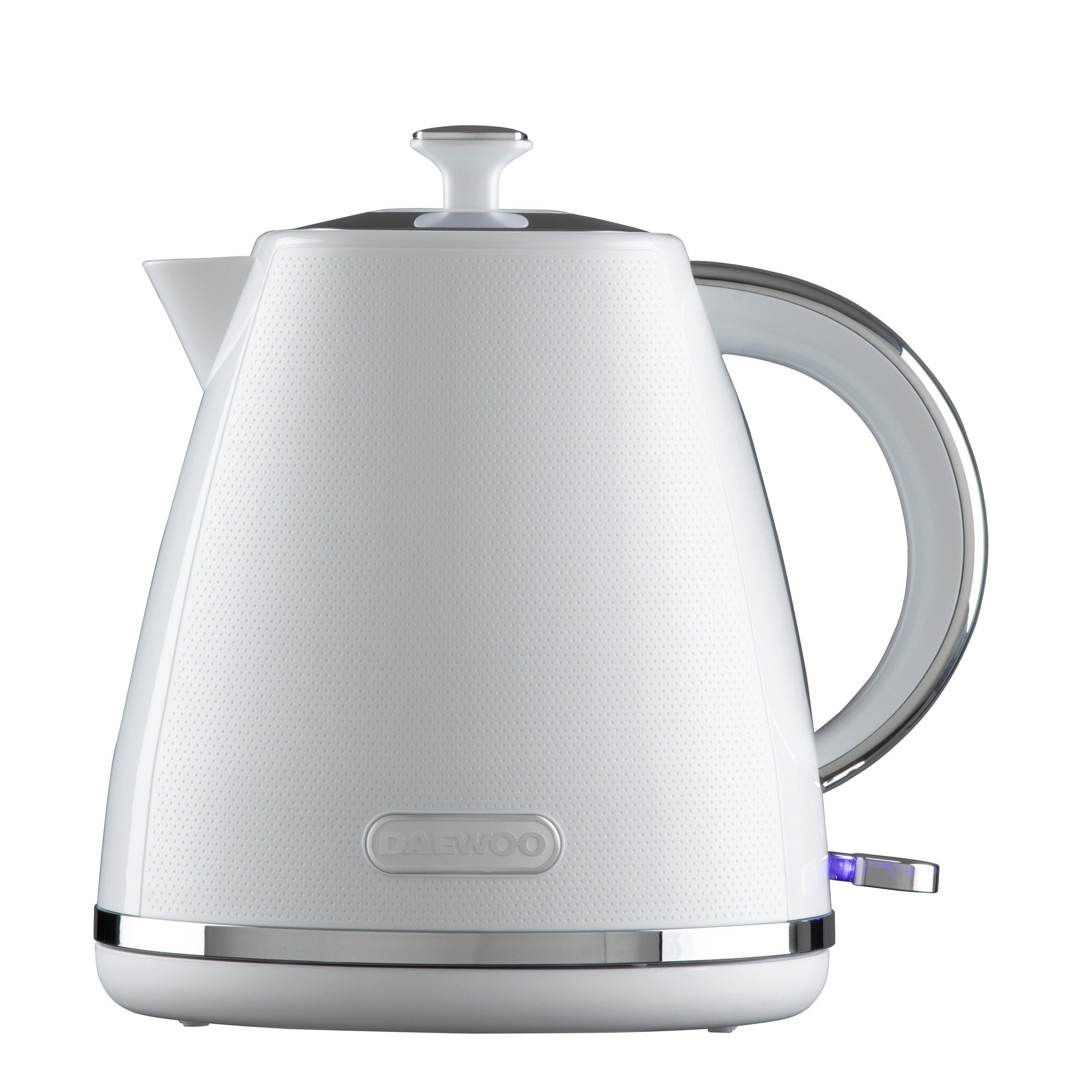 White - Daewoo Electricals - STIRLING 1.7L 3KW PYRAMID KETTLE WHITE - 3