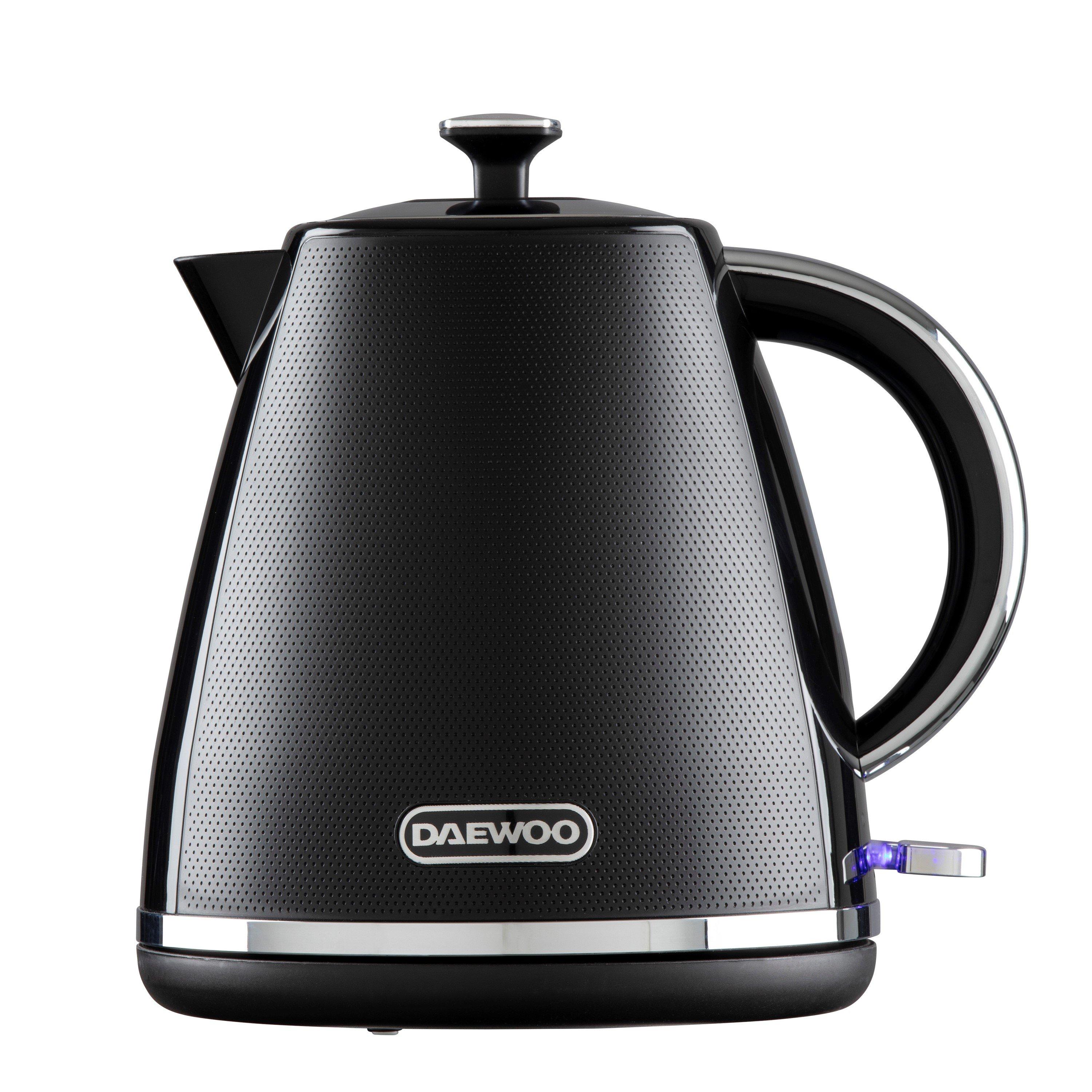 Black - Daewoo Electricals - STIRLING 1.7L 3KW PYRAMID KETTLE BLACK - 3