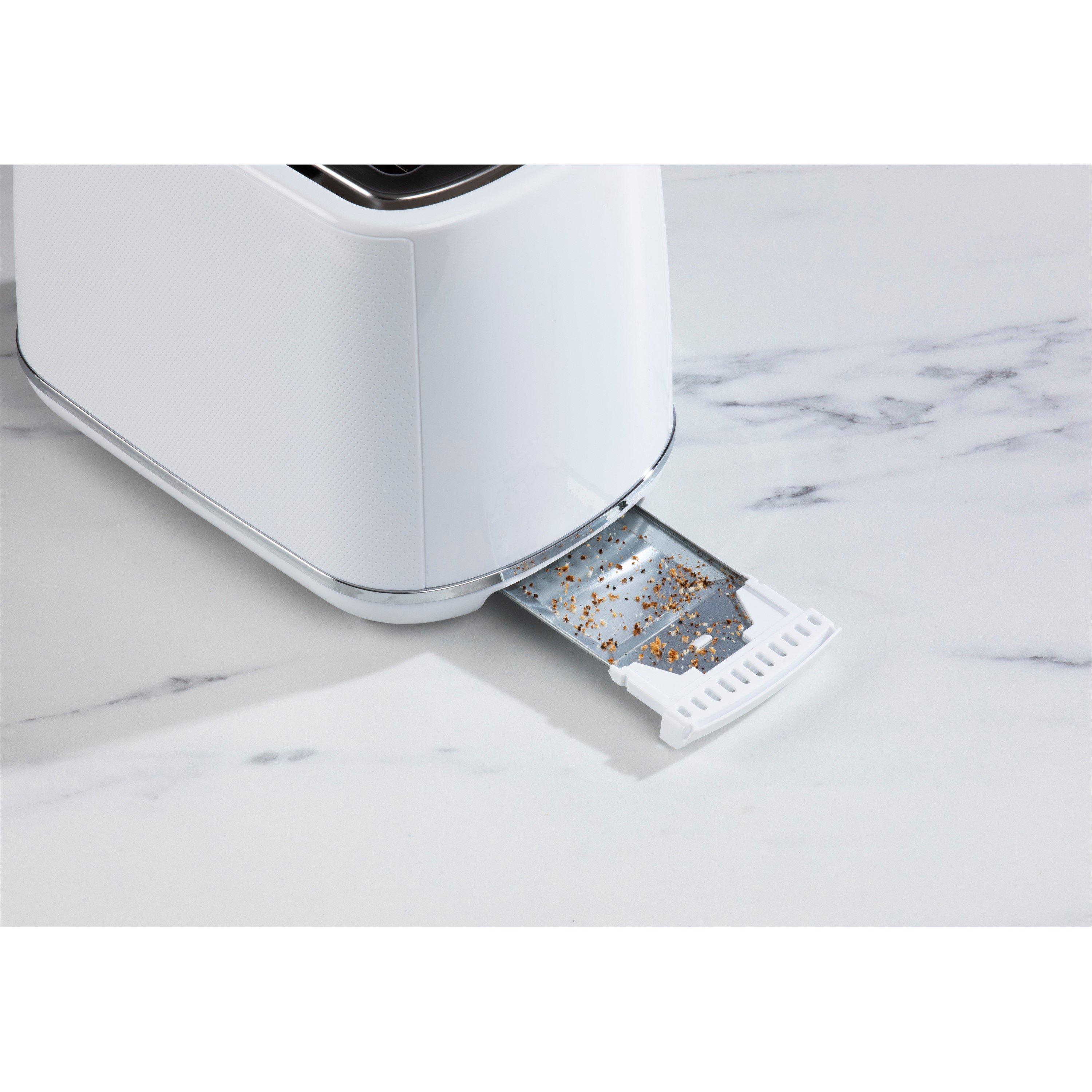 White - Daewoo Electricals - STIRLING 2 SLICE TOASTER WHITE - 4