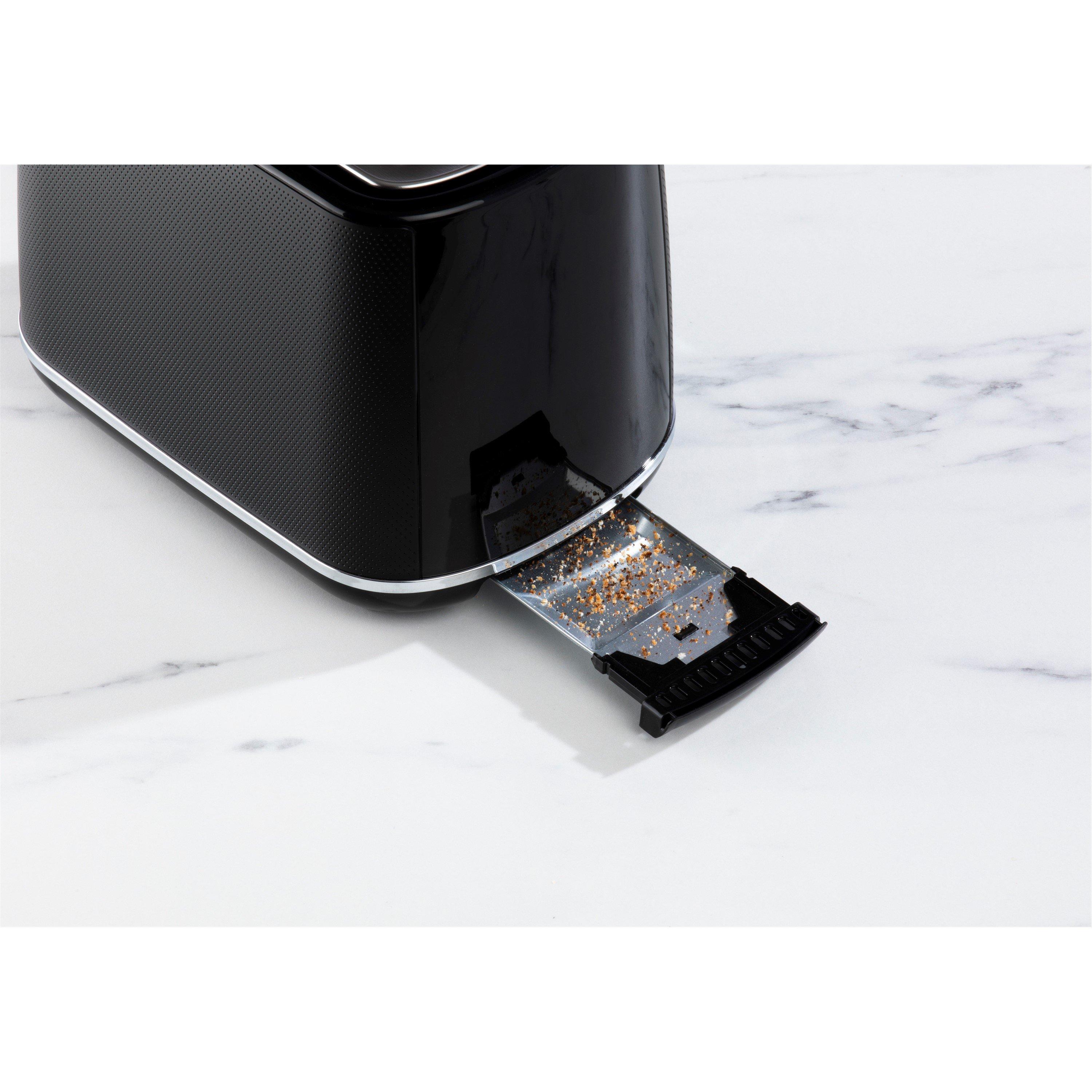 Black - Daewoo Electricals - STIRLING 2 SLICE TOASTER BLACK - 4