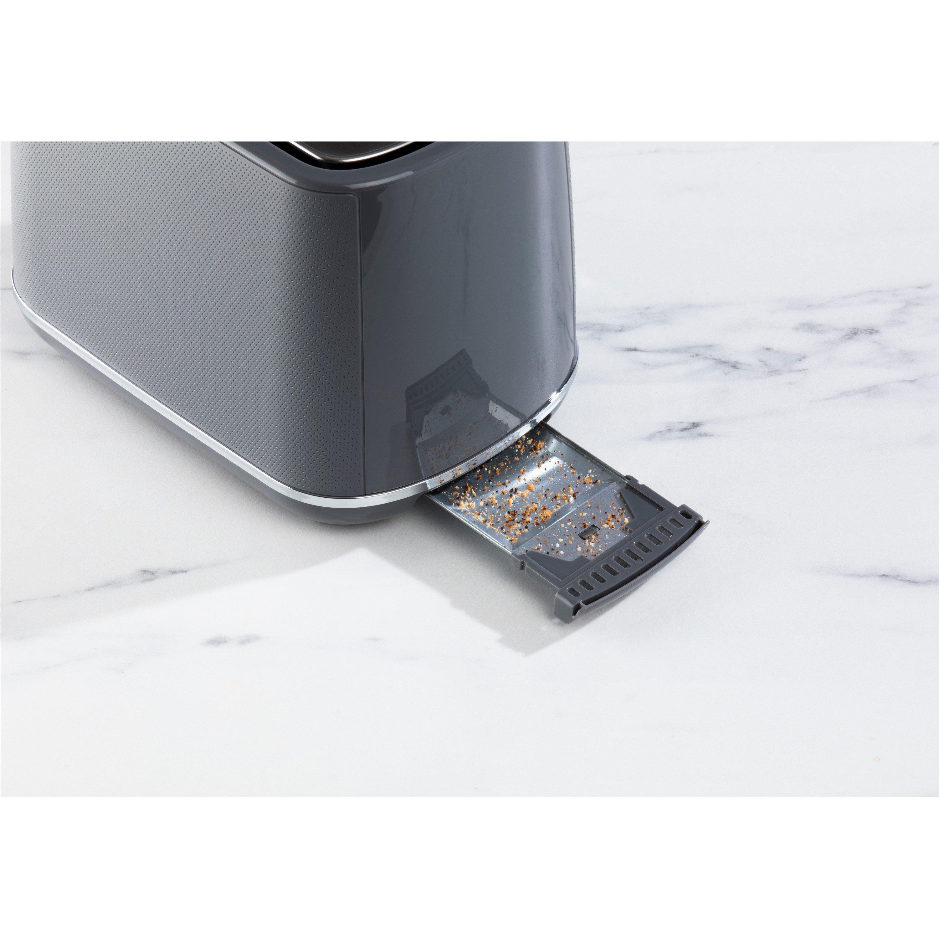 Grey - Daewoo Electricals - STIRLING 2 SLICE TOASTER GREY - 4