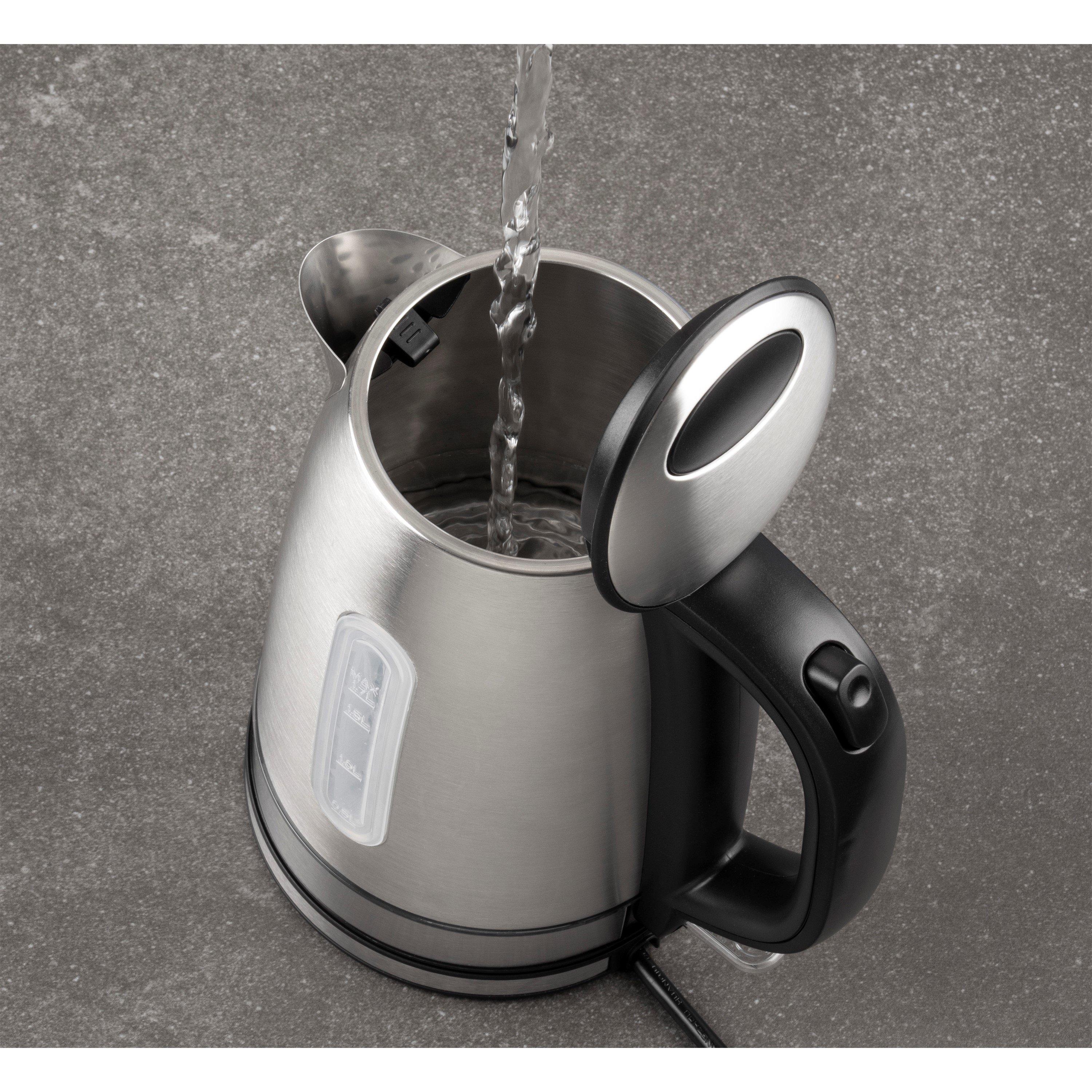 Stainless Steel - Daewoo Electricals - 3KW 1.7L EDINBURGH RAPID BOIL KETTLE - 3