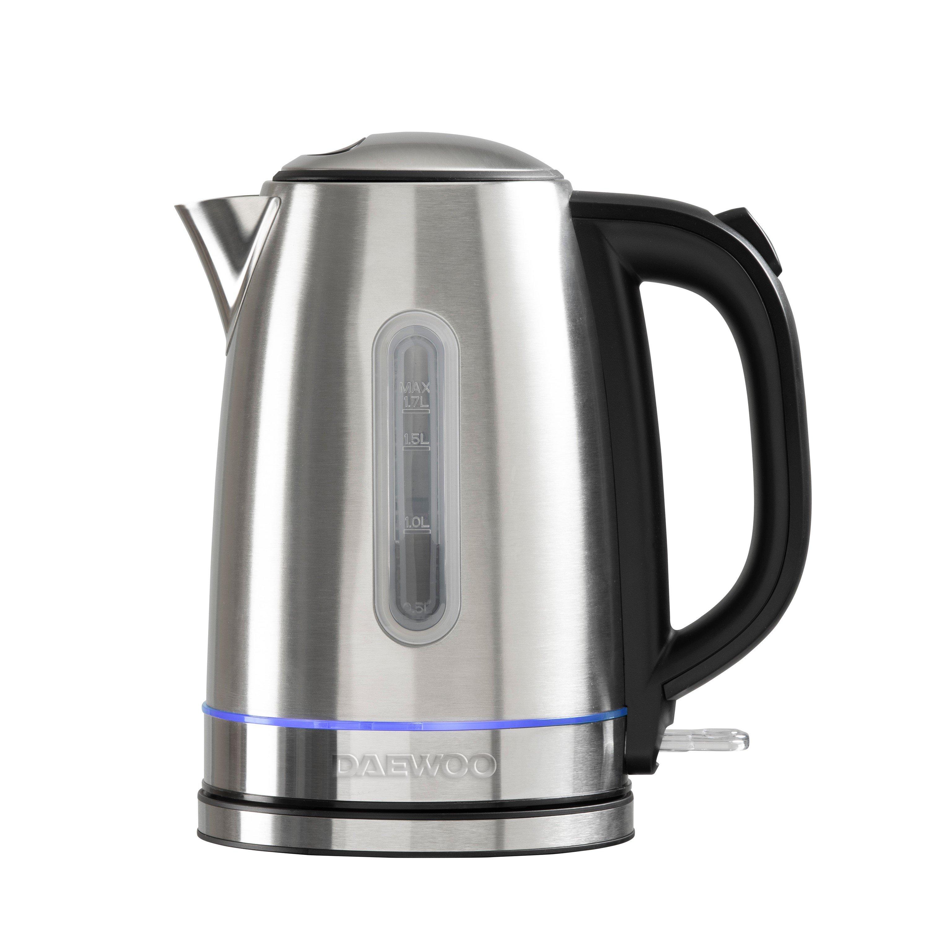 Stainless Steel - Daewoo Electricals - 3KW 1.7L EDINBURGH RAPID BOIL KETTLE - 5
