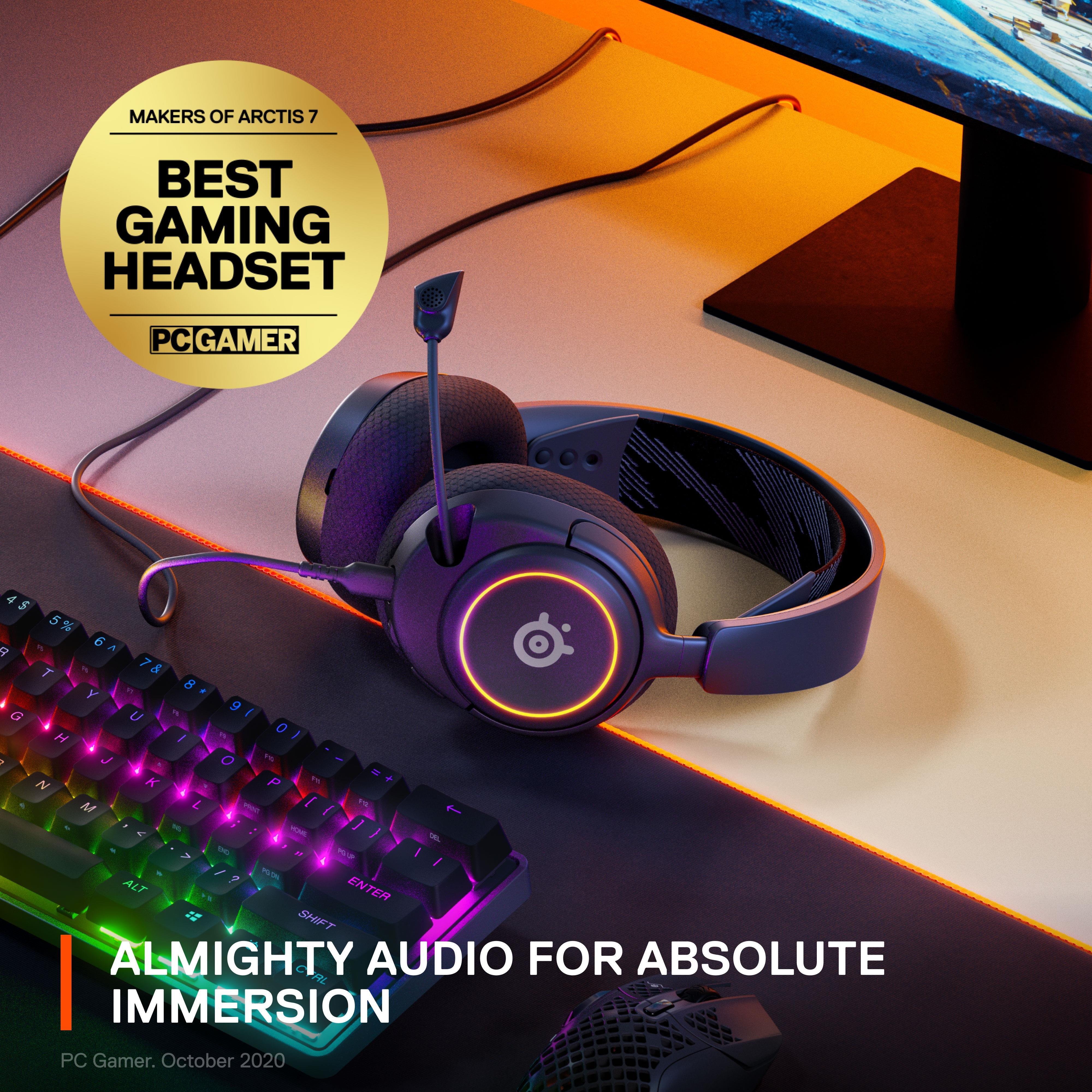 Zwart - SteelSeries - Arctis Nova 3 Headset - 6