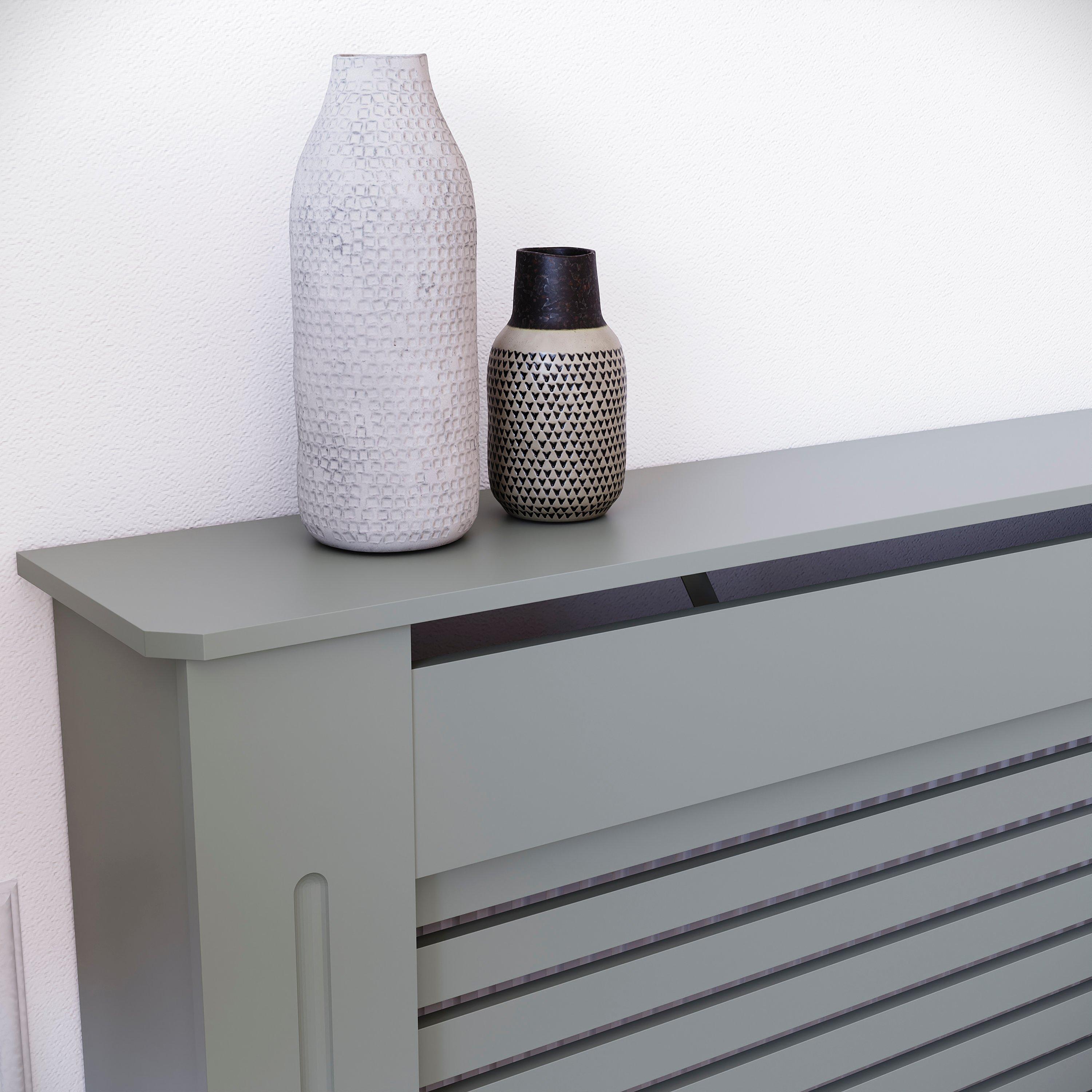 Grey - Lassic - Vida Designs Milton Radiator Cover, Extra Large - 5