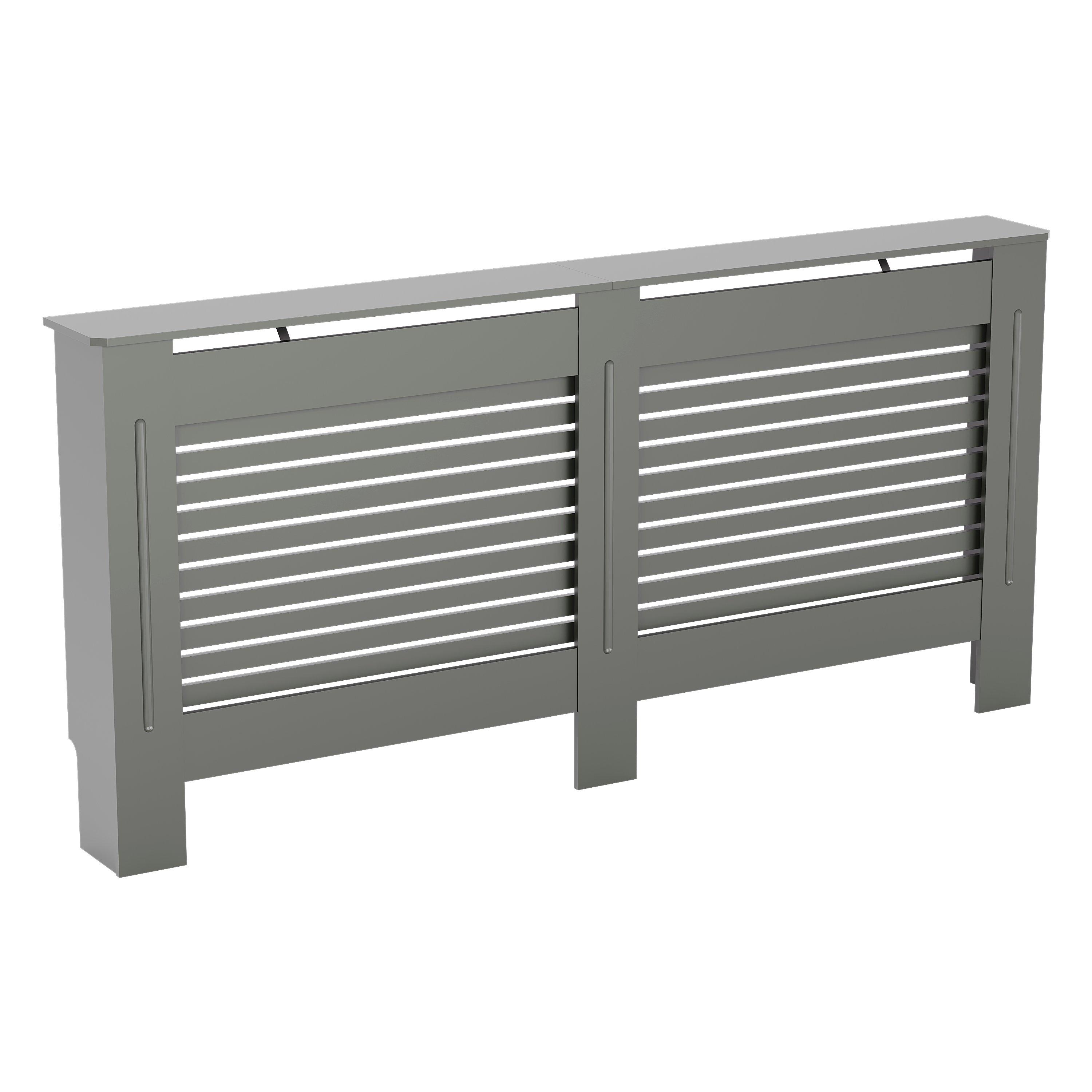 Grey - Lassic - Vida Designs Milton Radiator Cover, Extra Large - 9
