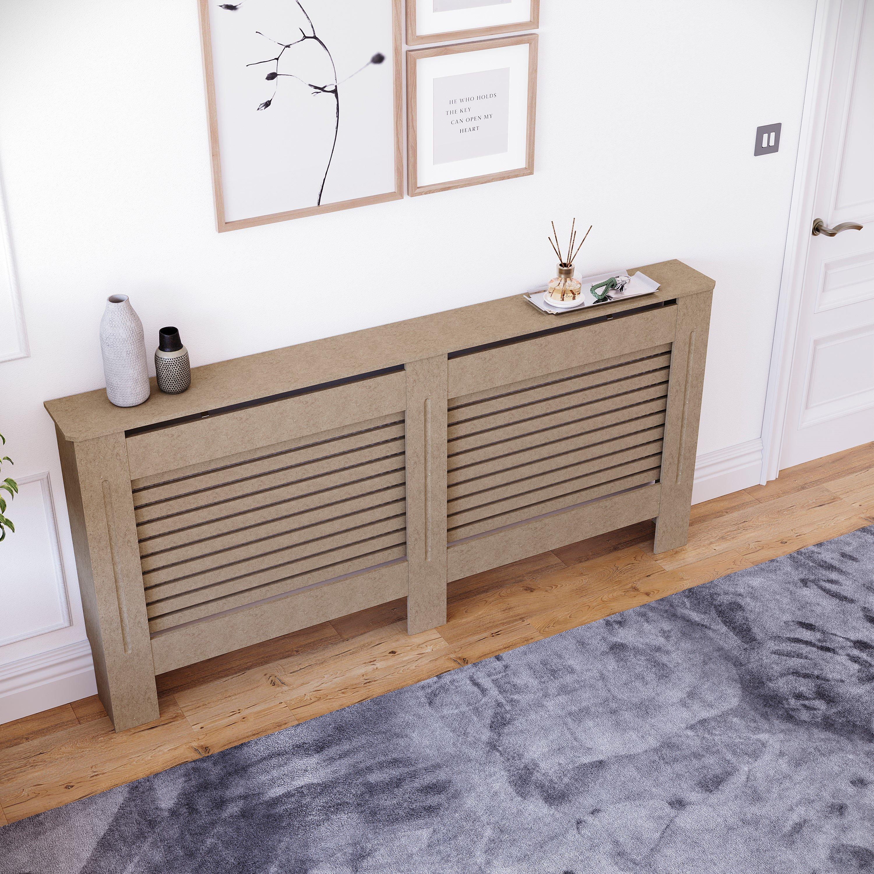 Natural - Lassic - Vida Designs Milton Radiator Cover, Extra Large - 7