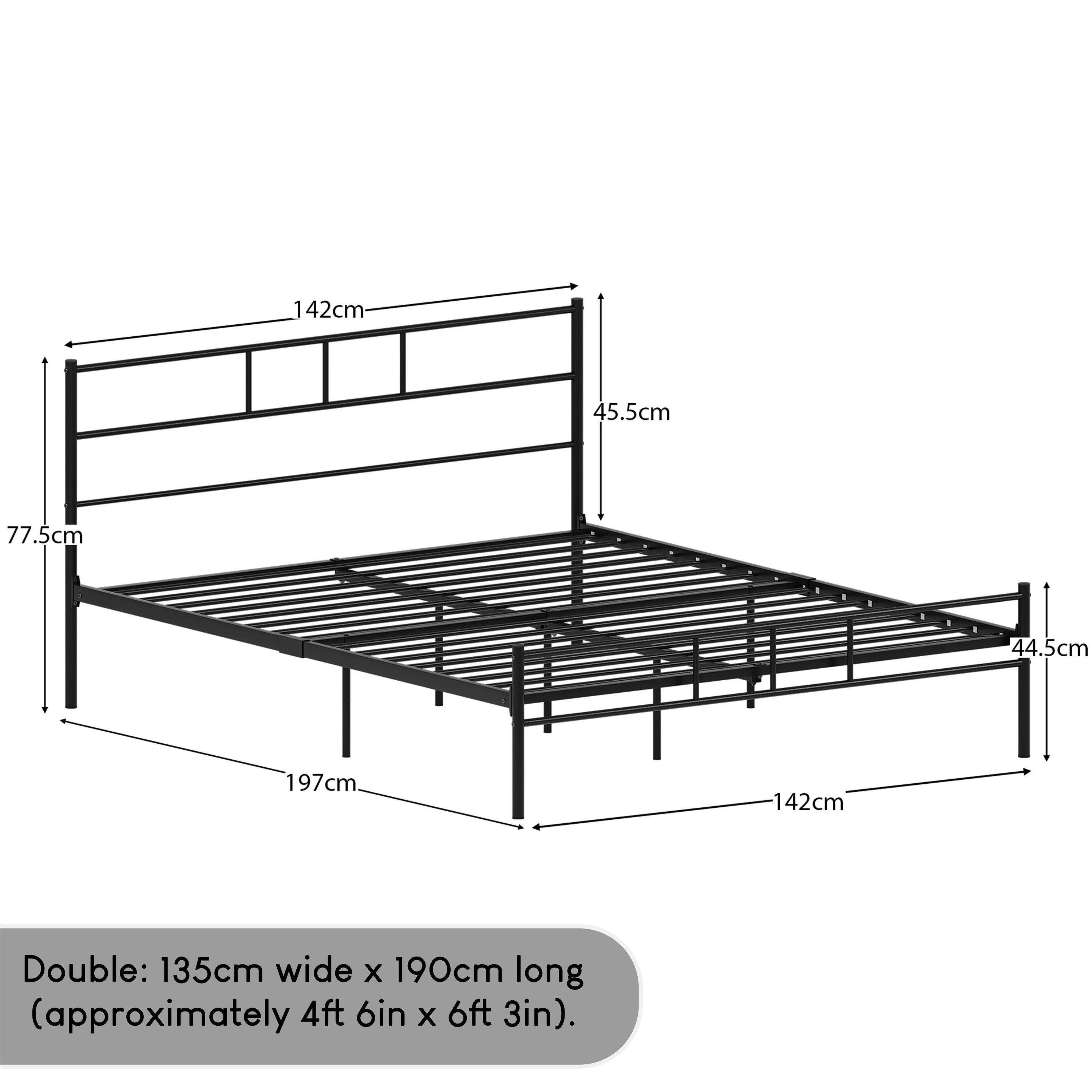 Black - Lassic - Vida Designs Dorset Bed 4ft6 Double - 2