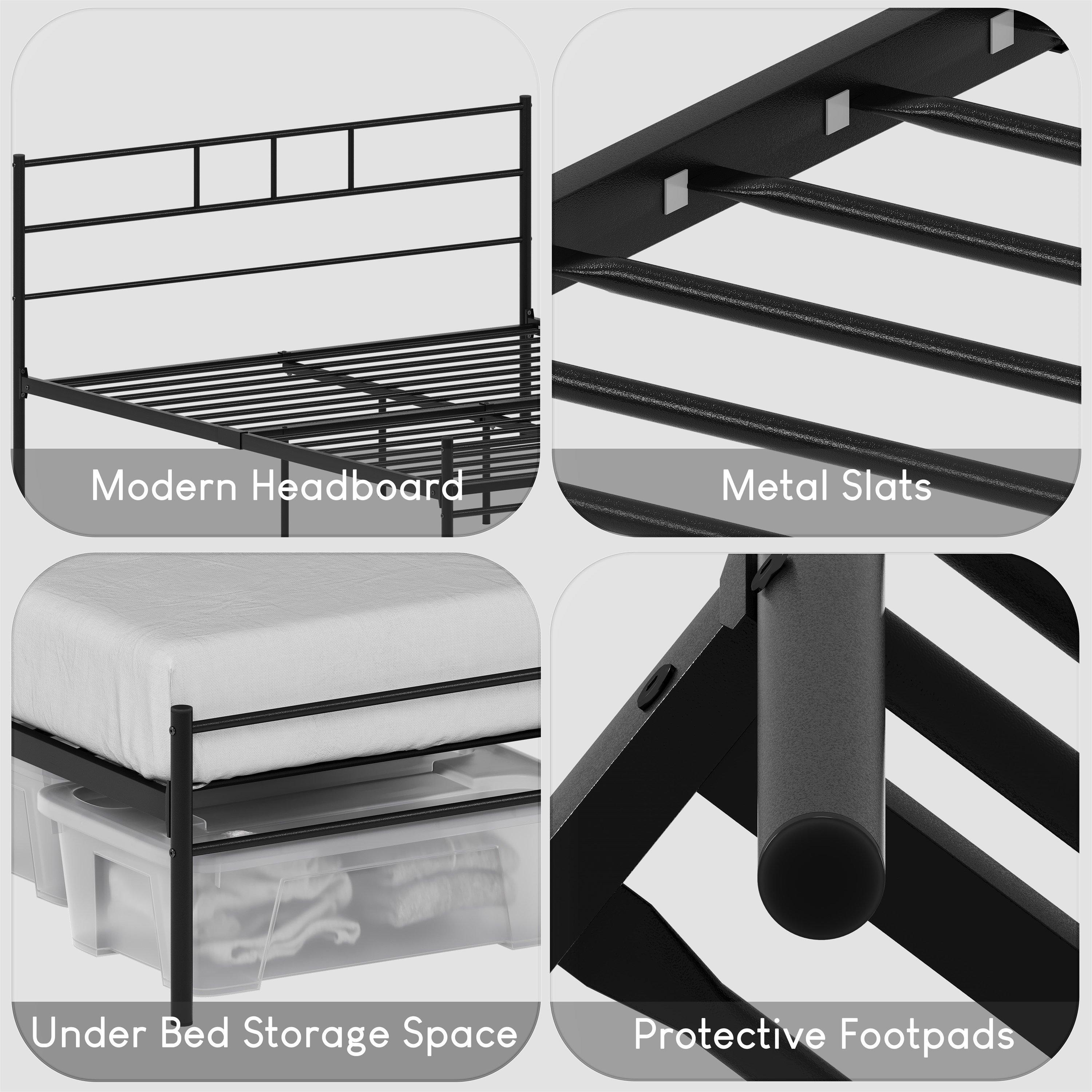 Black - Lassic - Vida Designs Dorset Bed 4ft6 Double - 5